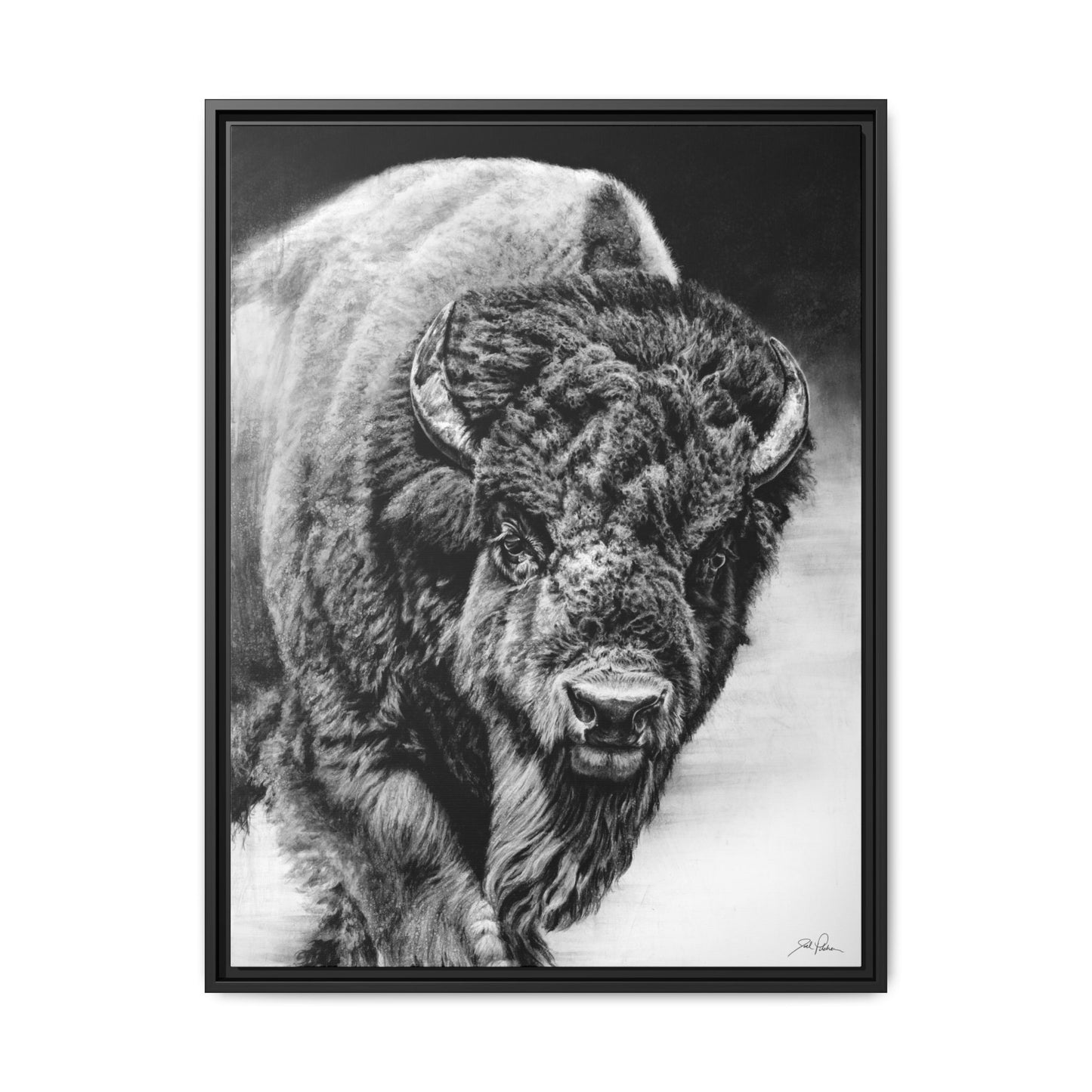"Heavyweight Champ" Framed Canvas