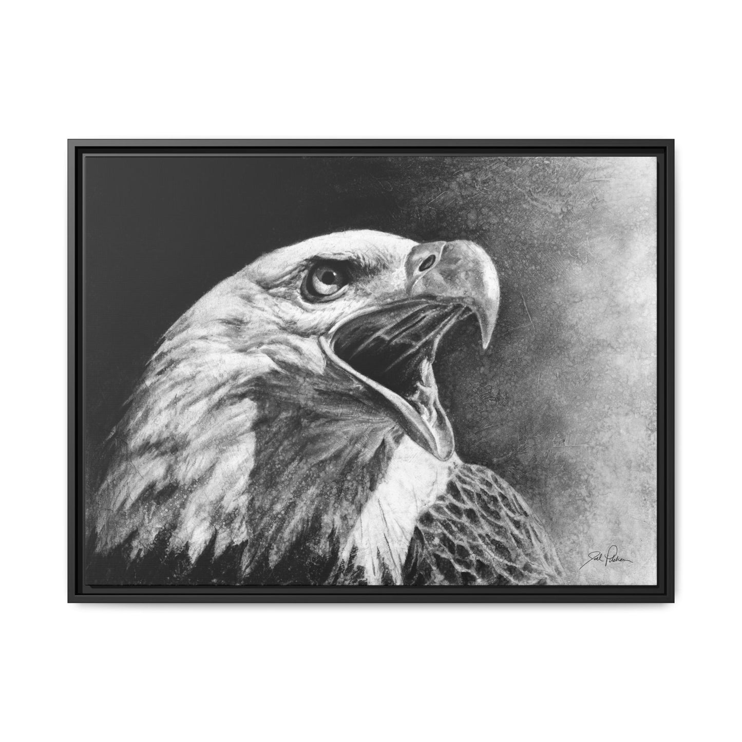 "Bald Eagle" Framed Canvas