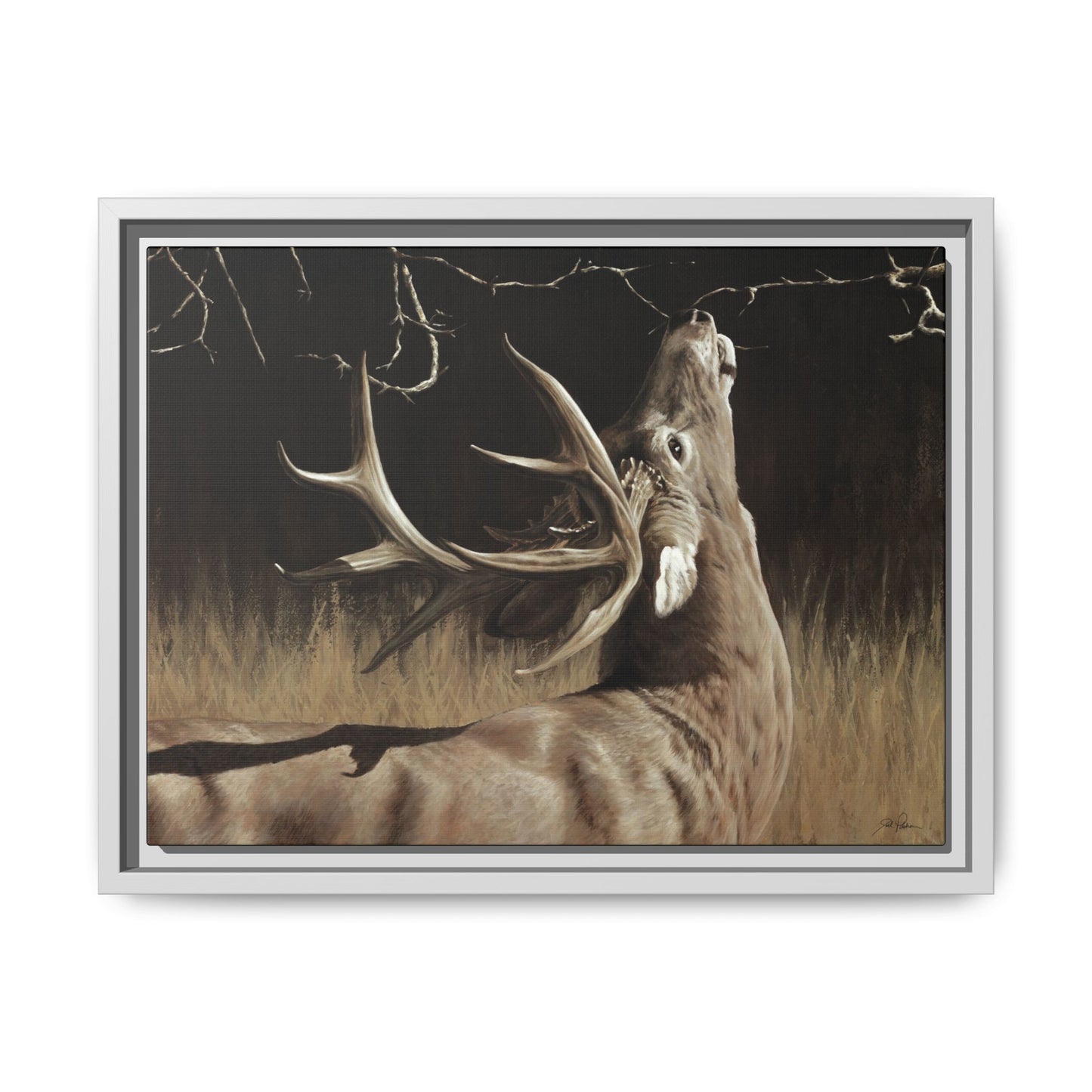 "Calling Card" Framed Canvas
