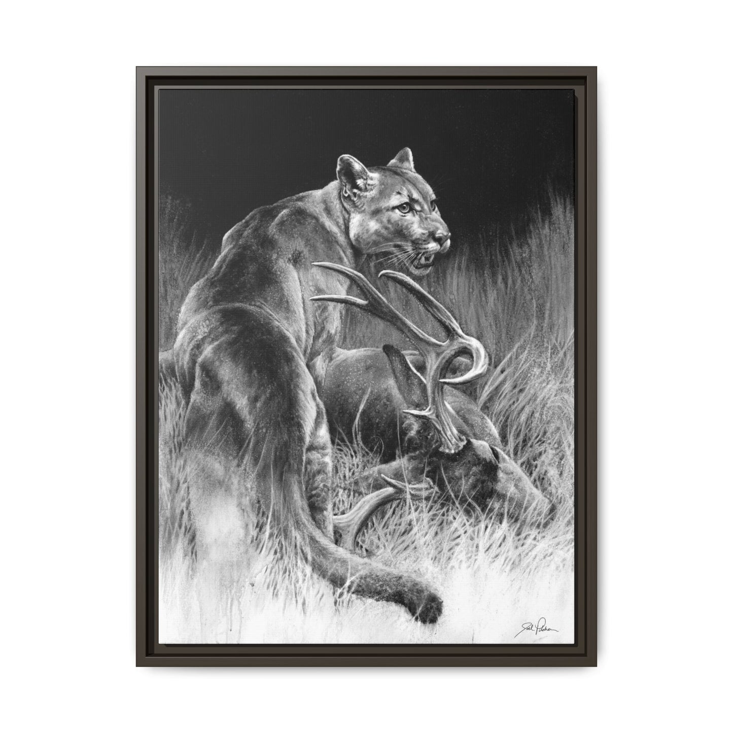 "Food Chain" Framed Canvas