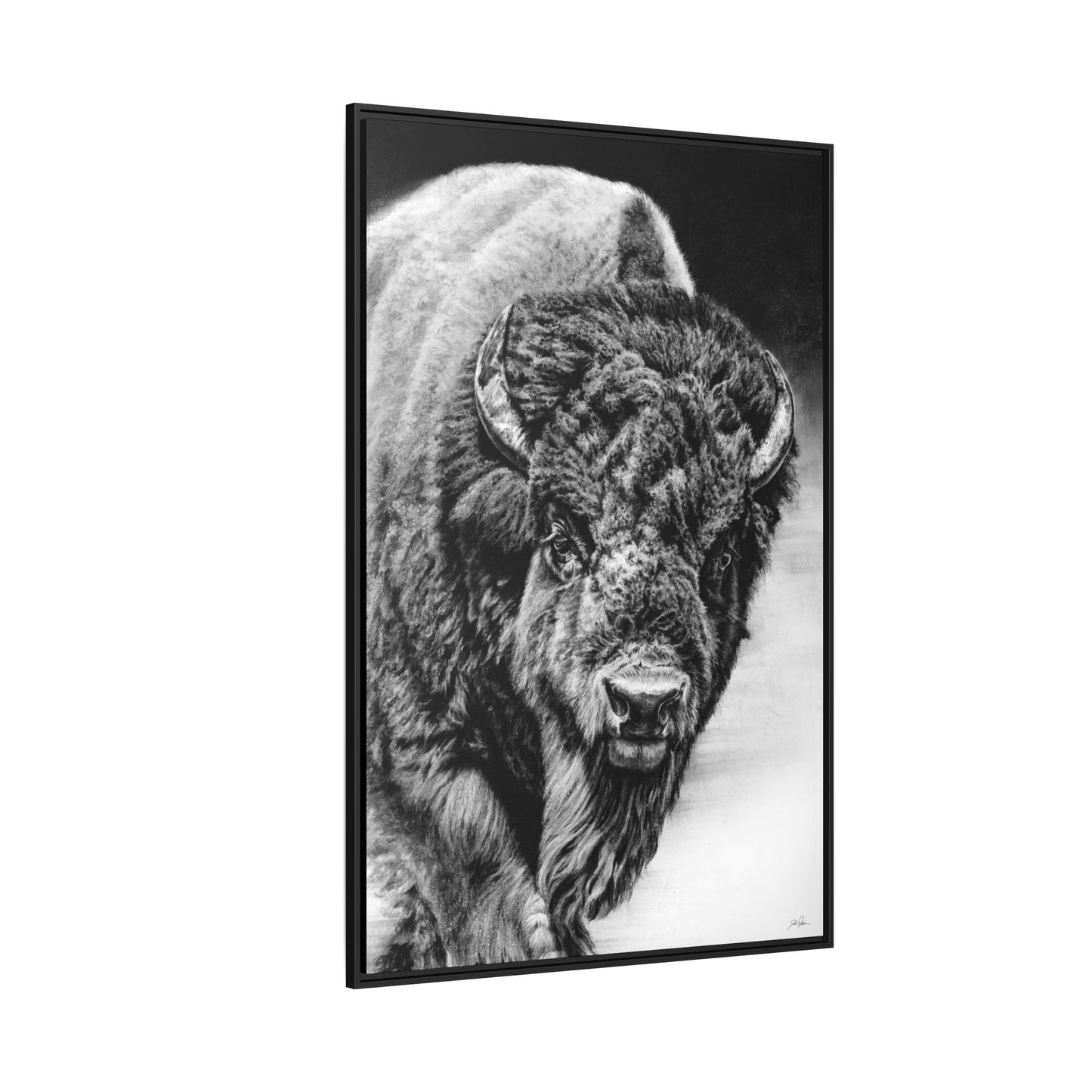 "Heavyweight Champ" Framed Canvas