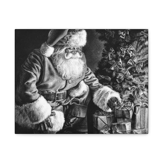 "Secret Santa" Stretched Canvas