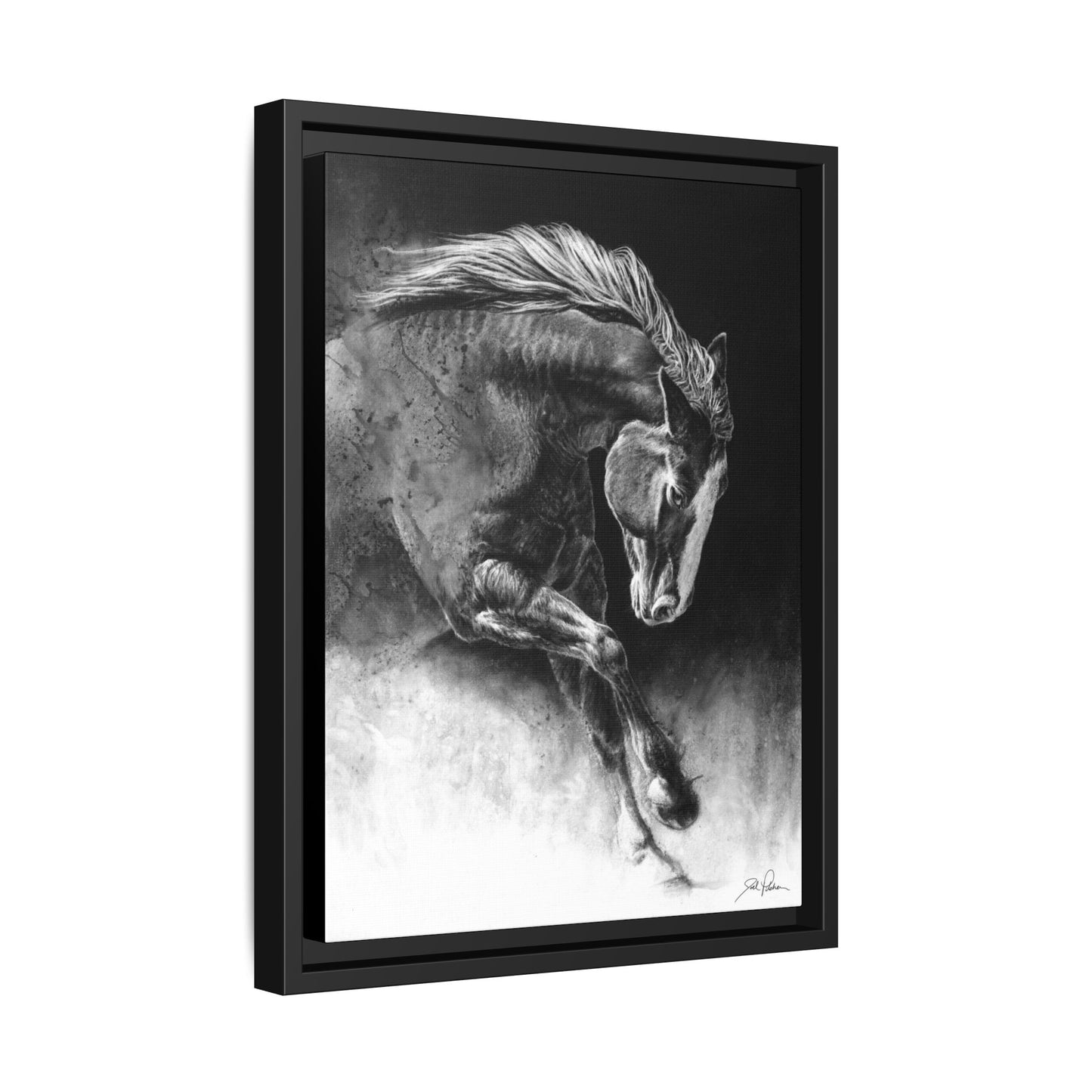 "Unbridled" Framed Canvas