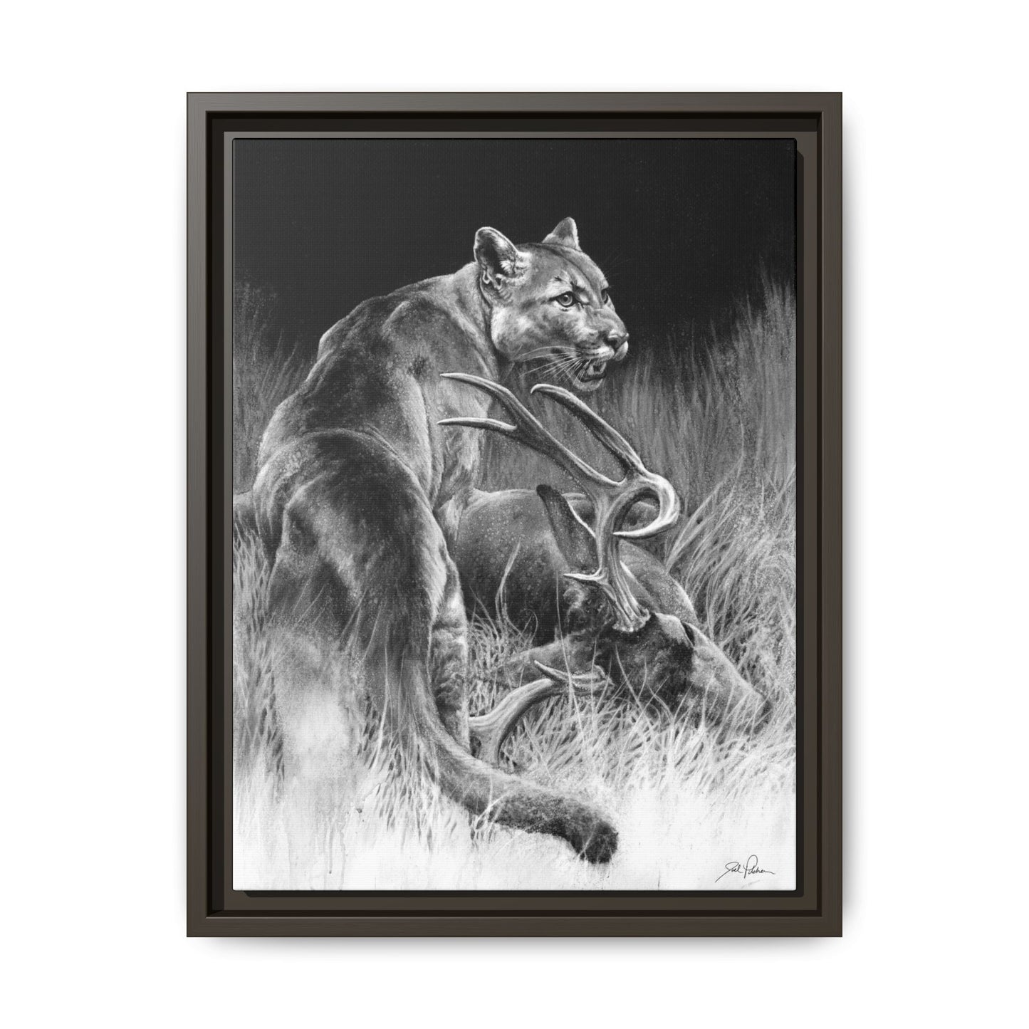 "Food Chain" Framed Canvas