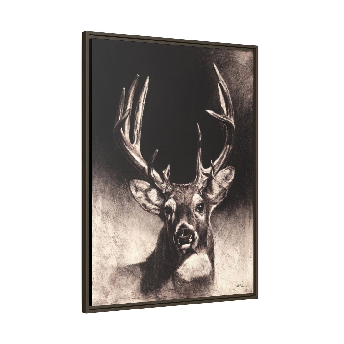 "Nice Buck" Framed Canvas