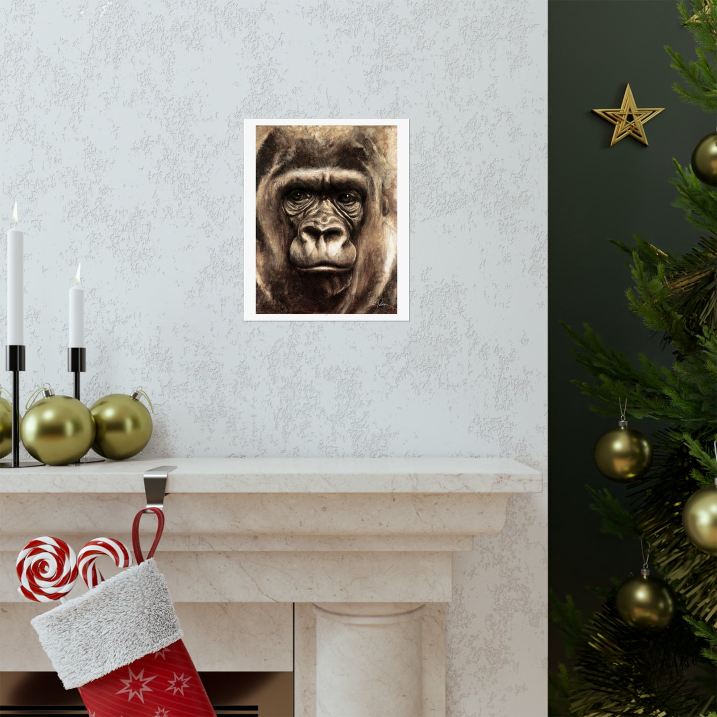 "Gorilla" Premium Matte Paper Print