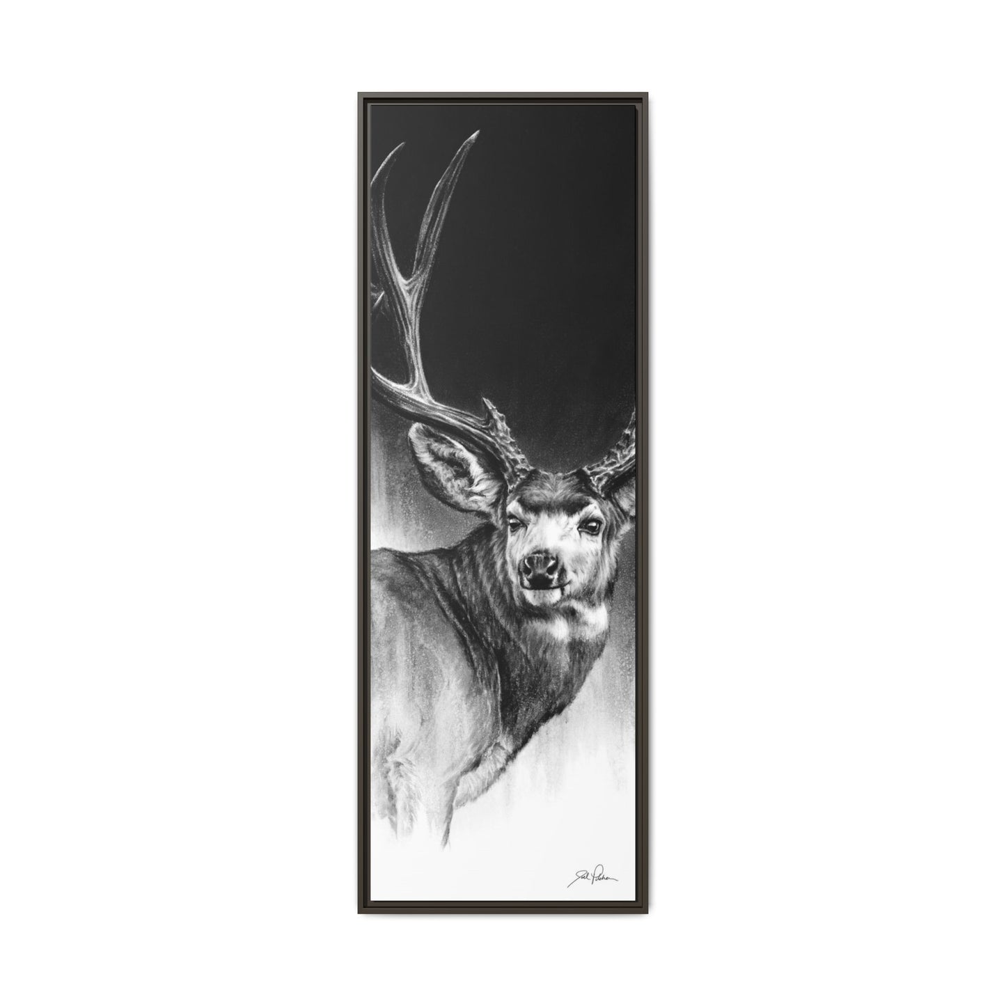 "Looking Back" Framed Canvas