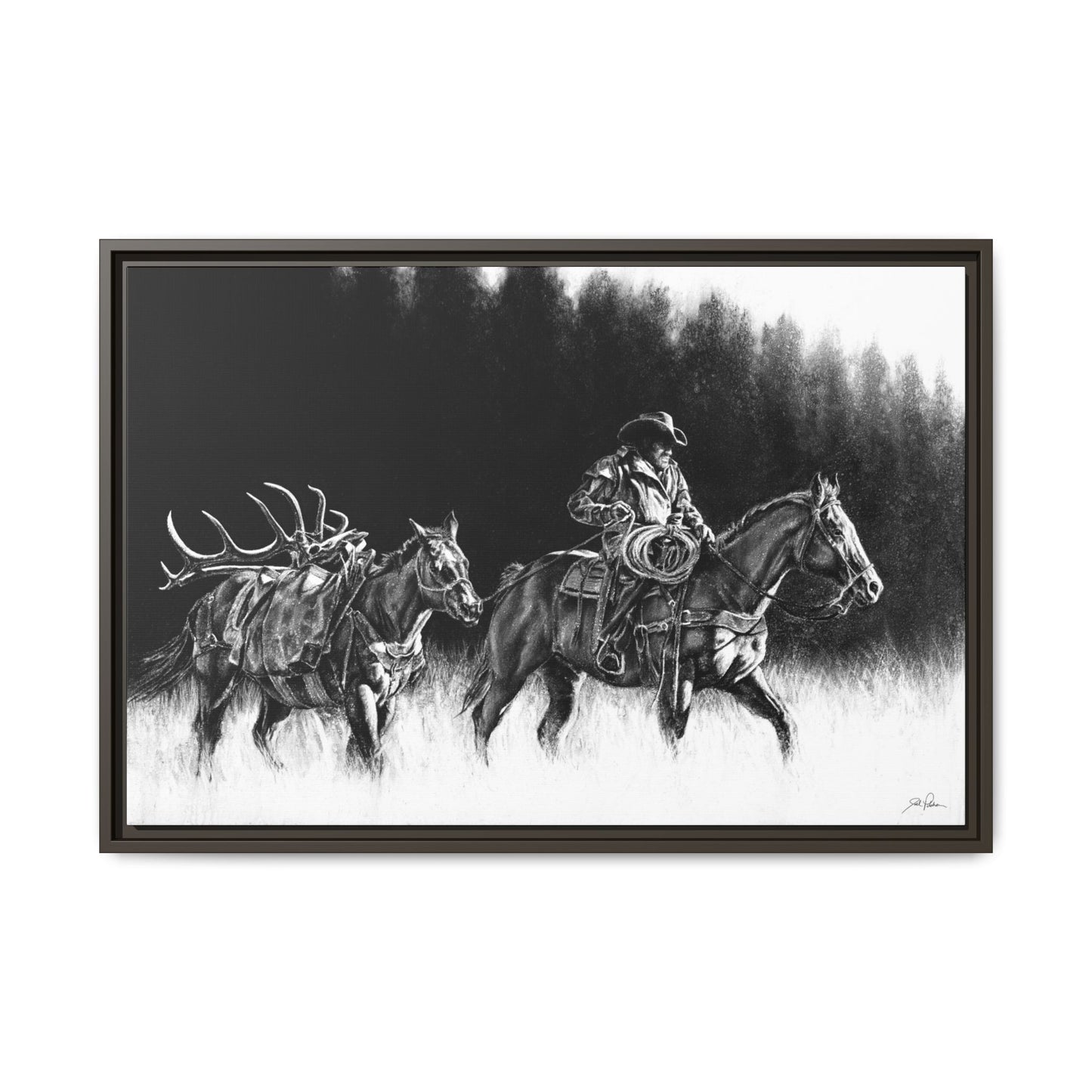 "The Long Haul" Framed Canvas