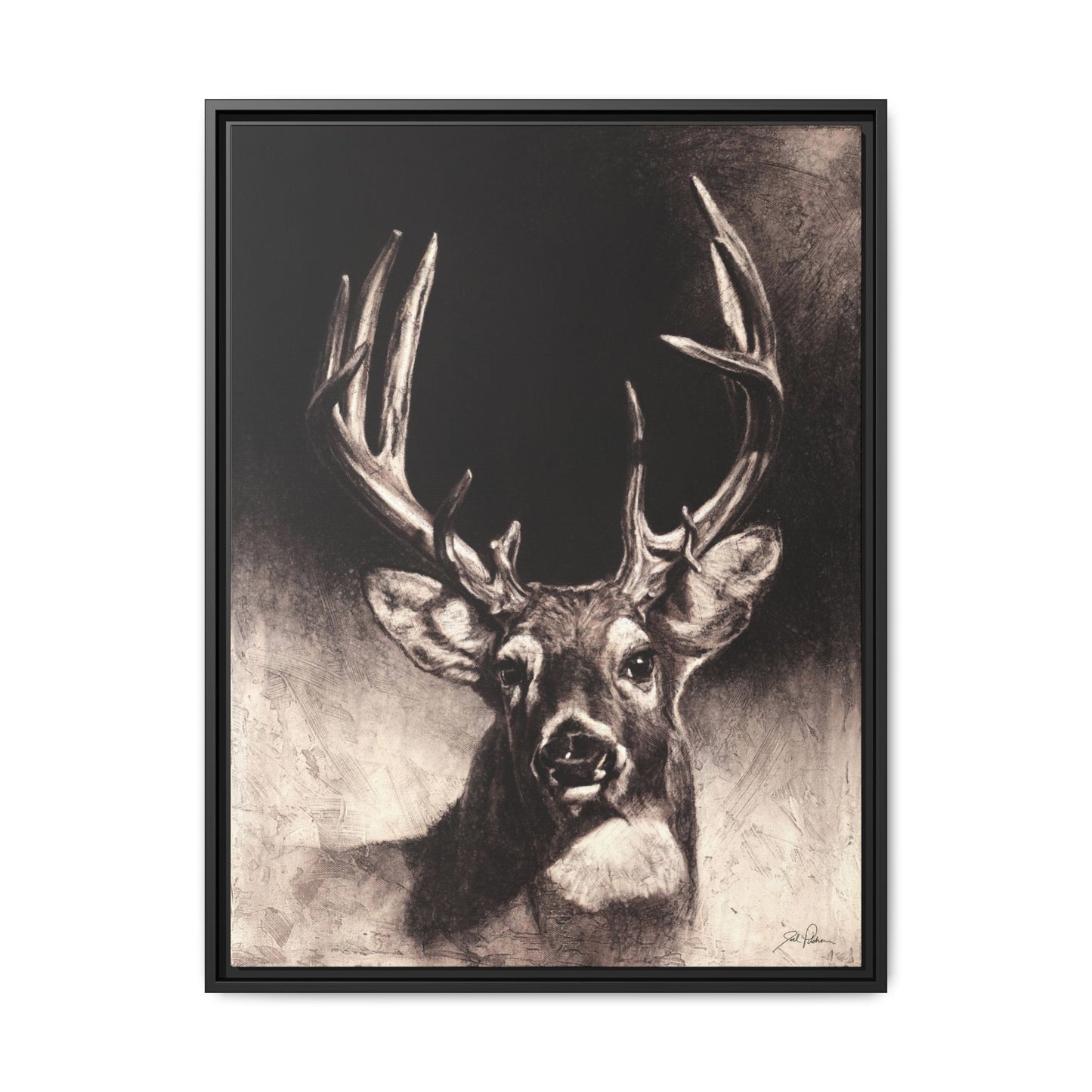 "Nice Buck" Framed Canvas