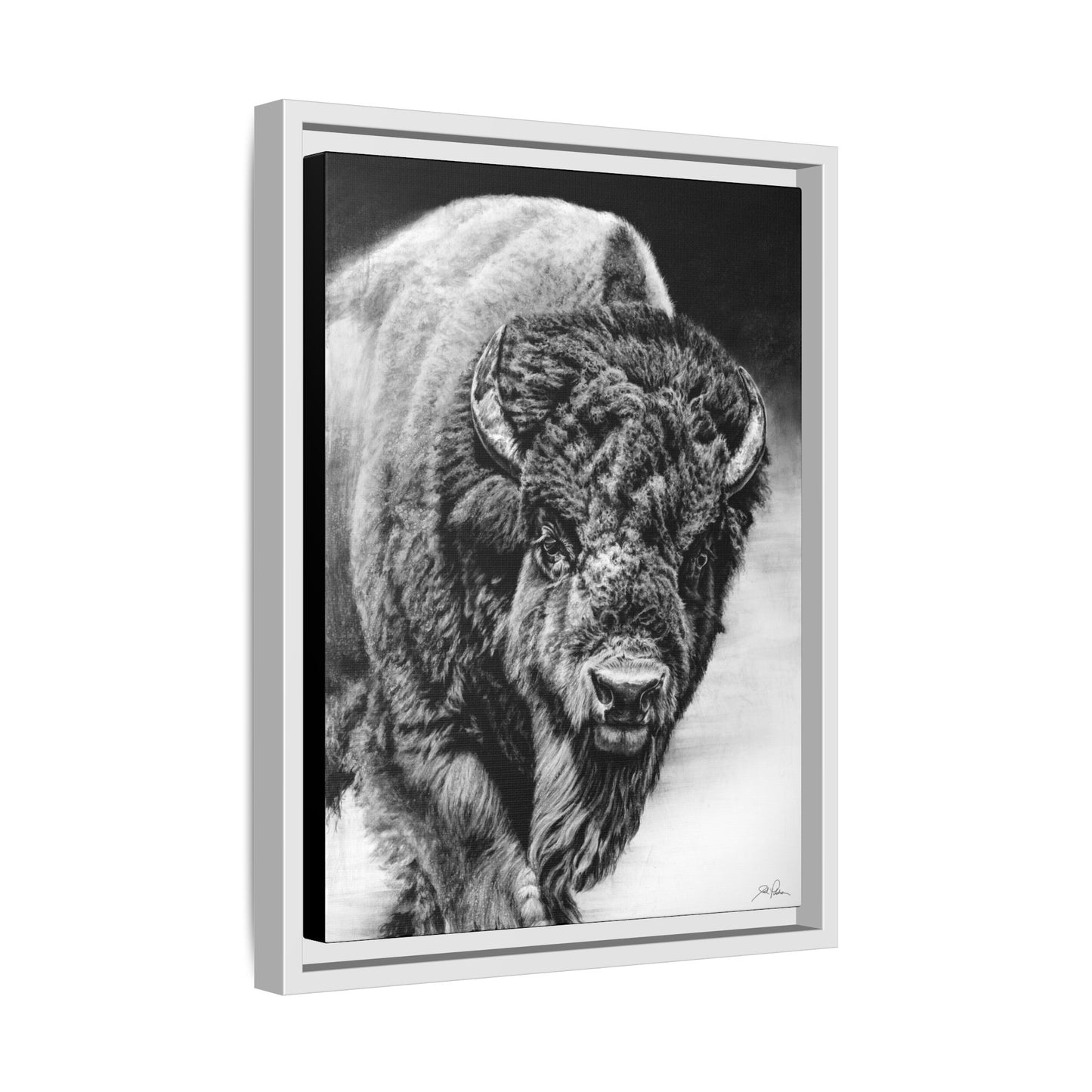 "Heavyweight Champ" Framed Canvas