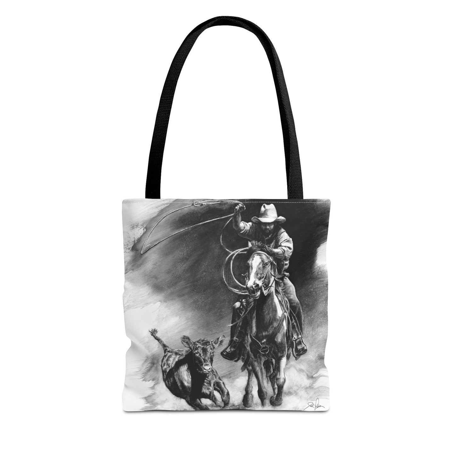 "Calf Roping" Tote Bag