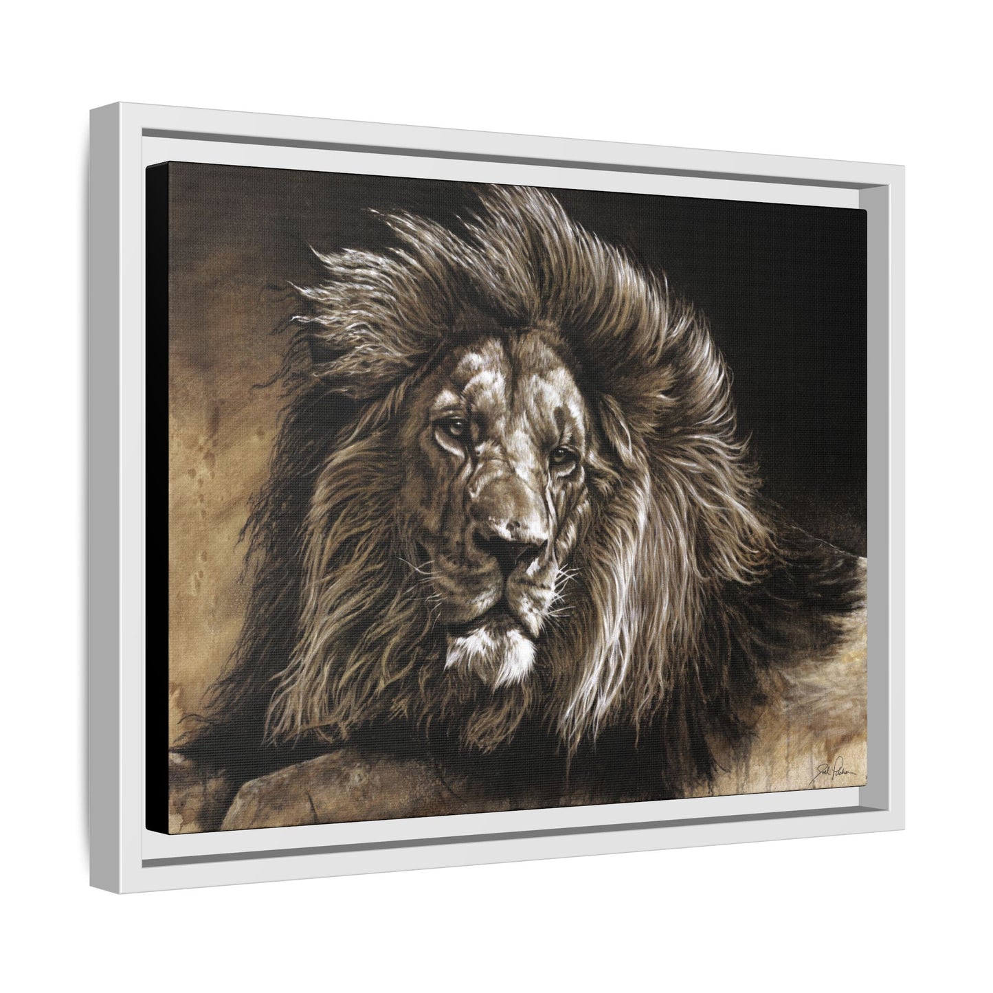 "No Worries" Framed Canvas
