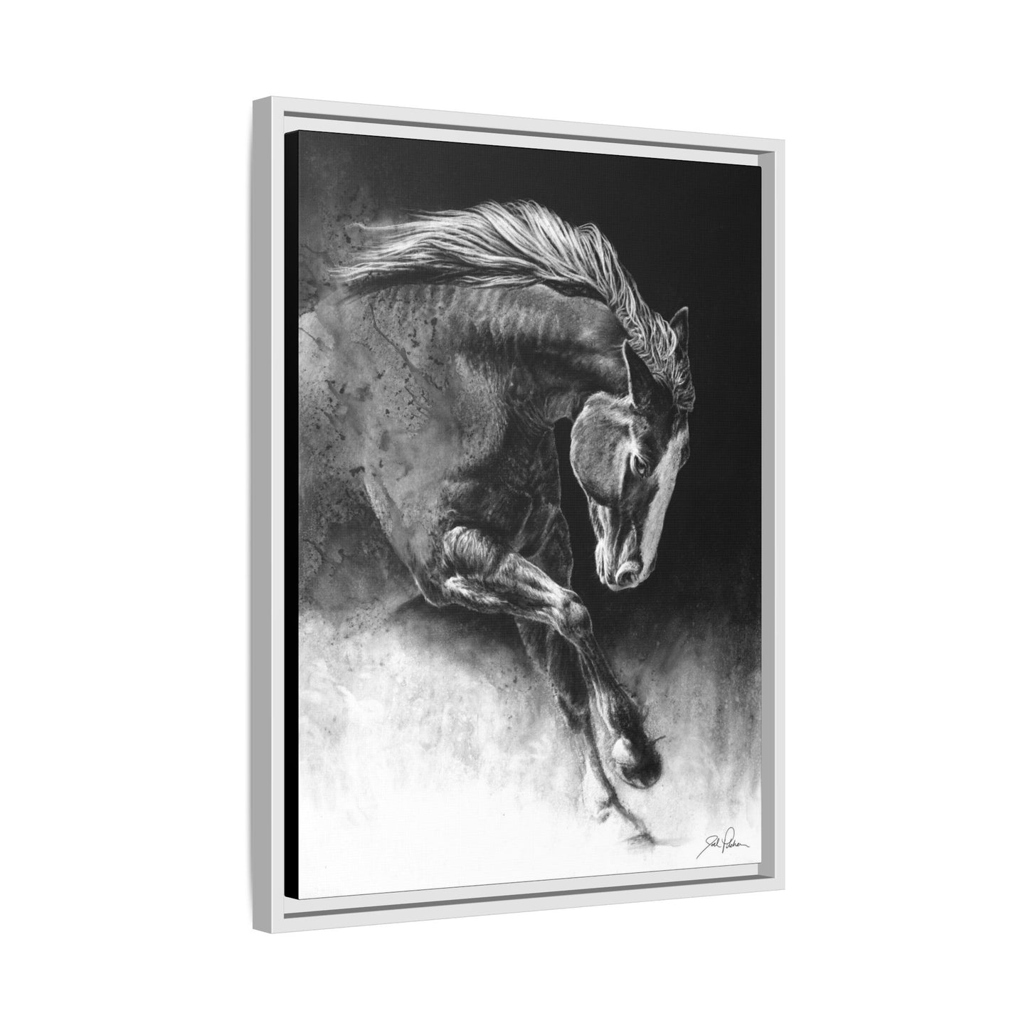 "Unbridled" Framed Canvas