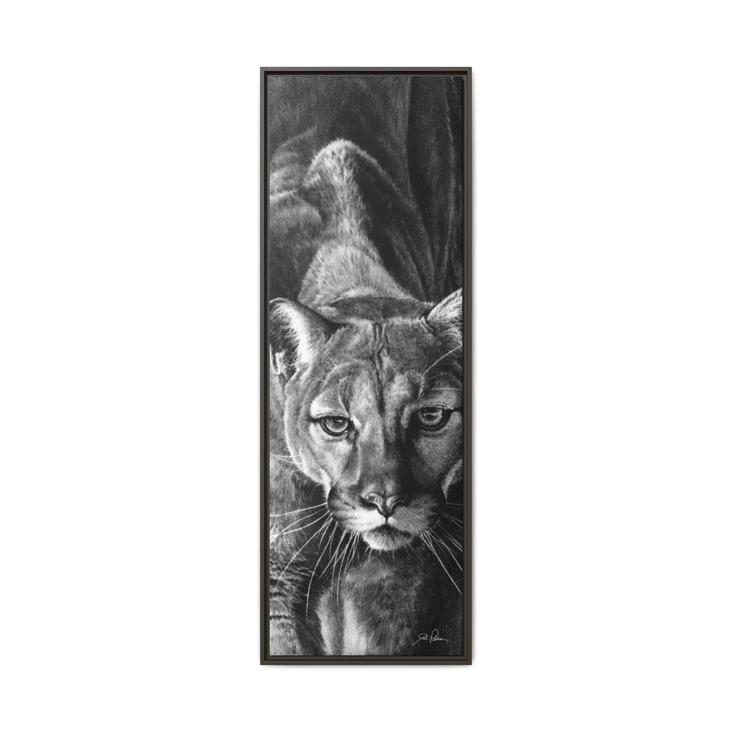 "Watcher in the Woods" Framed Canvas