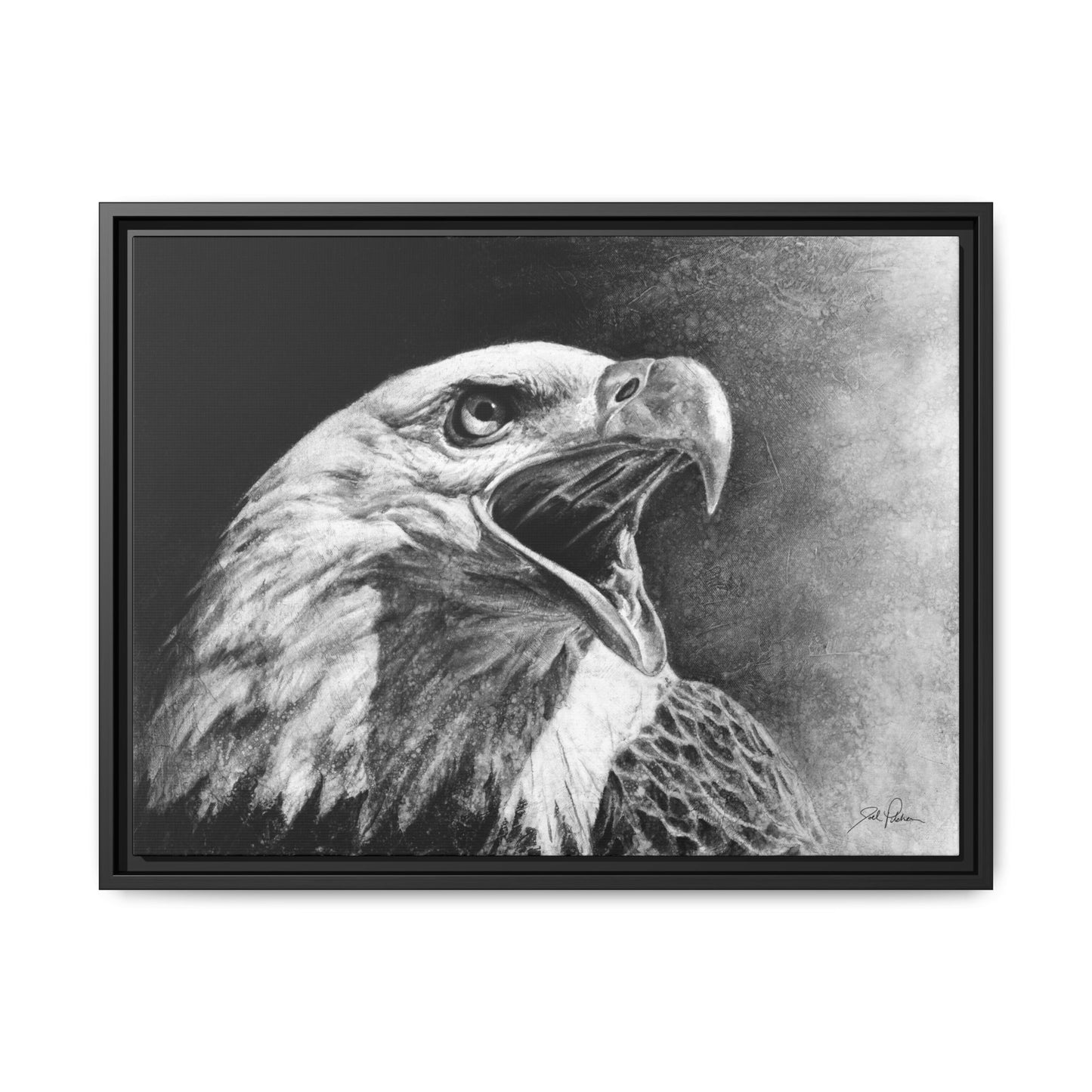"Bald Eagle" Framed Canvas