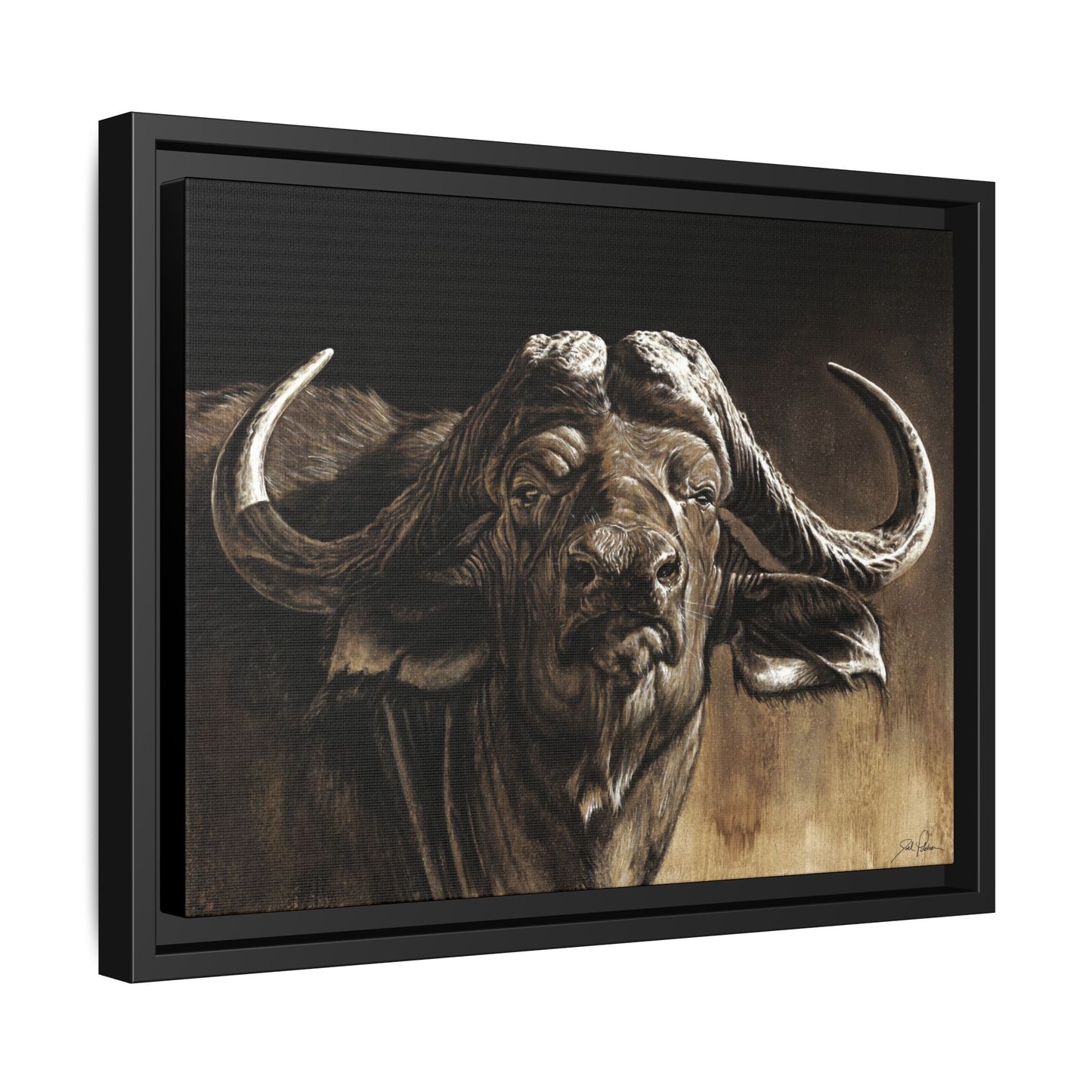 "Debt Collector" Framed Canvas