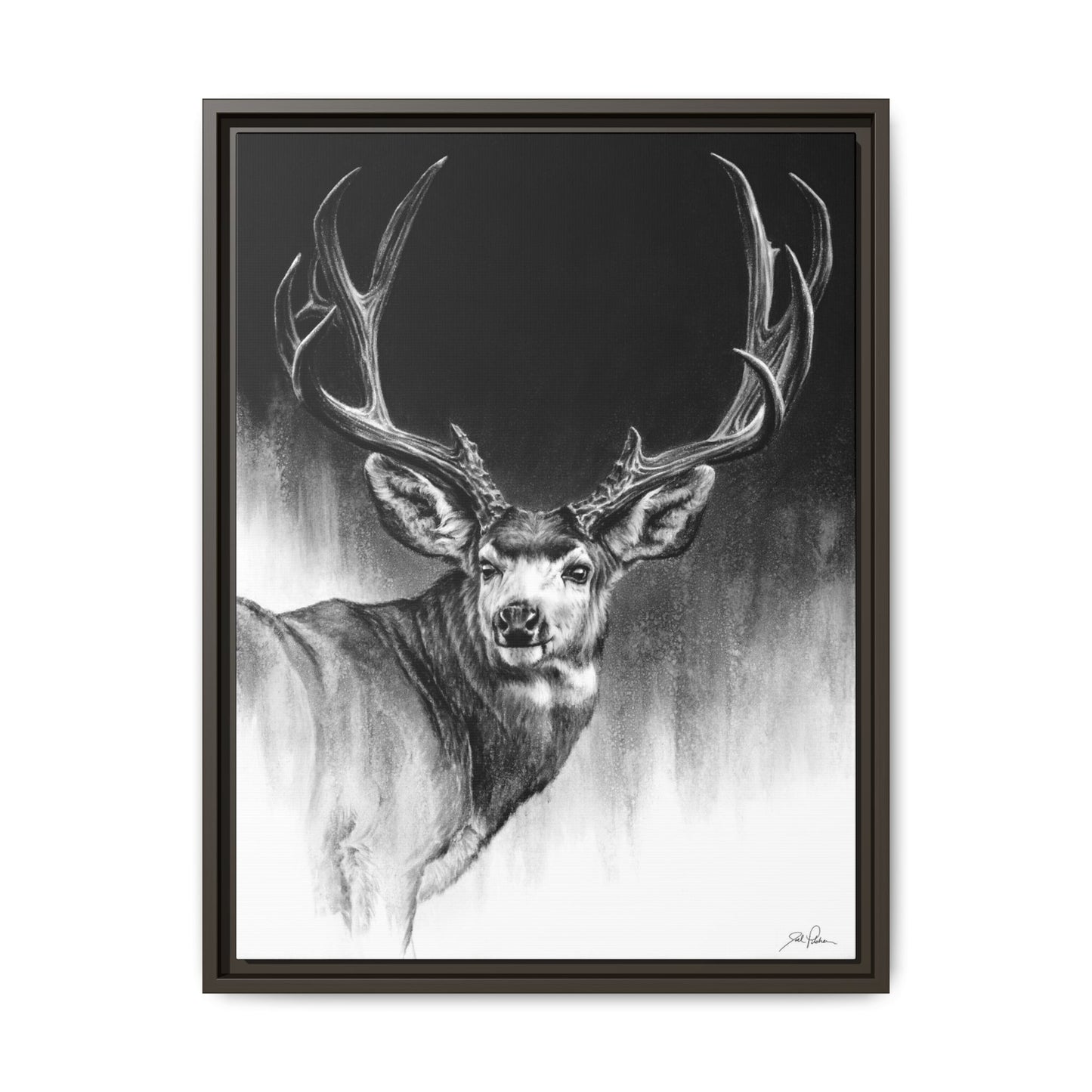 "Looking Back" Framed Canvas