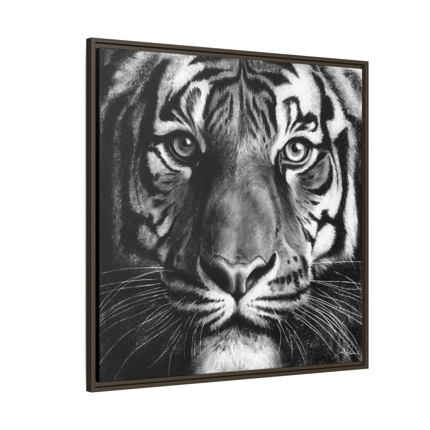 "Tiger" Framed Canvas