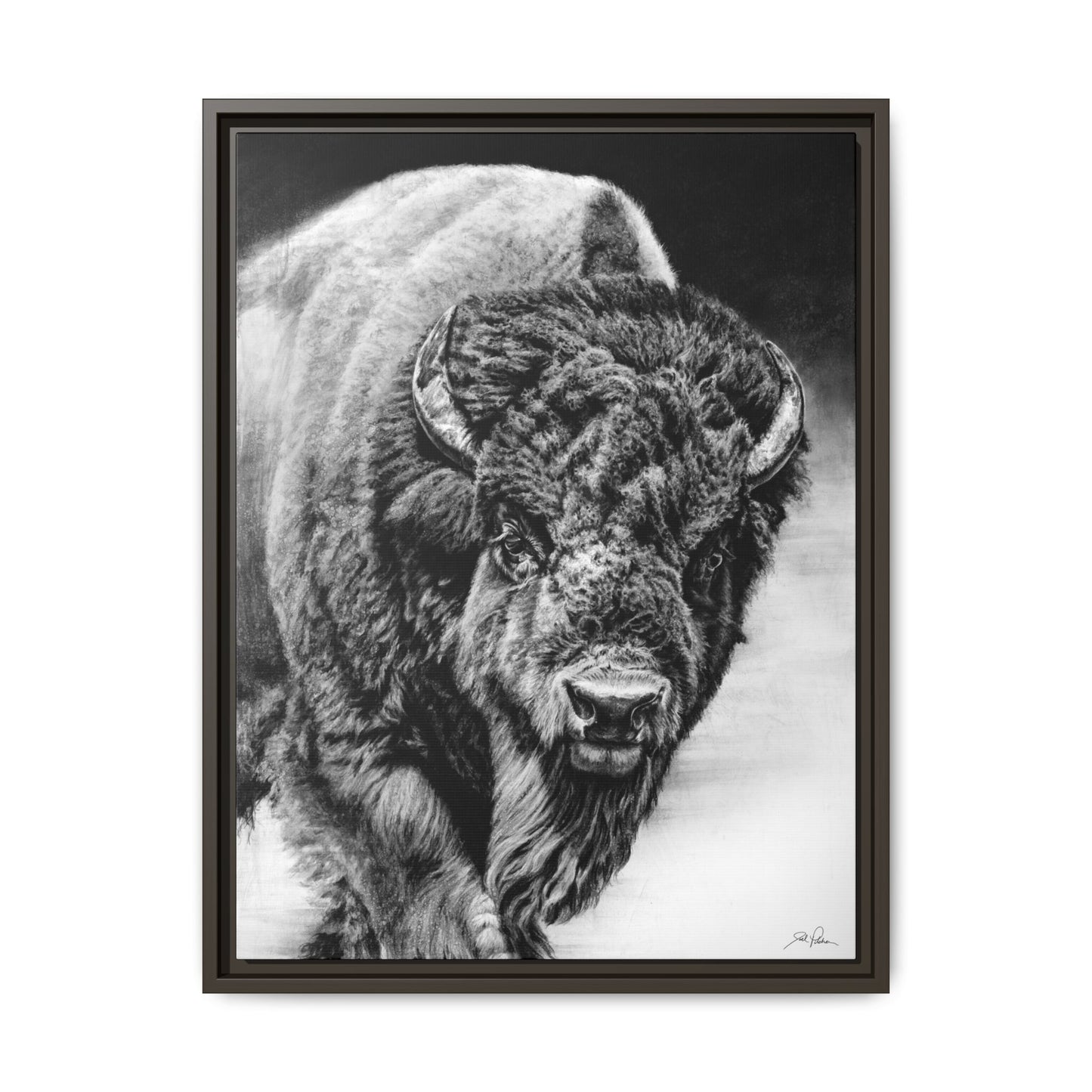 "Heavyweight Champ" Framed Canvas