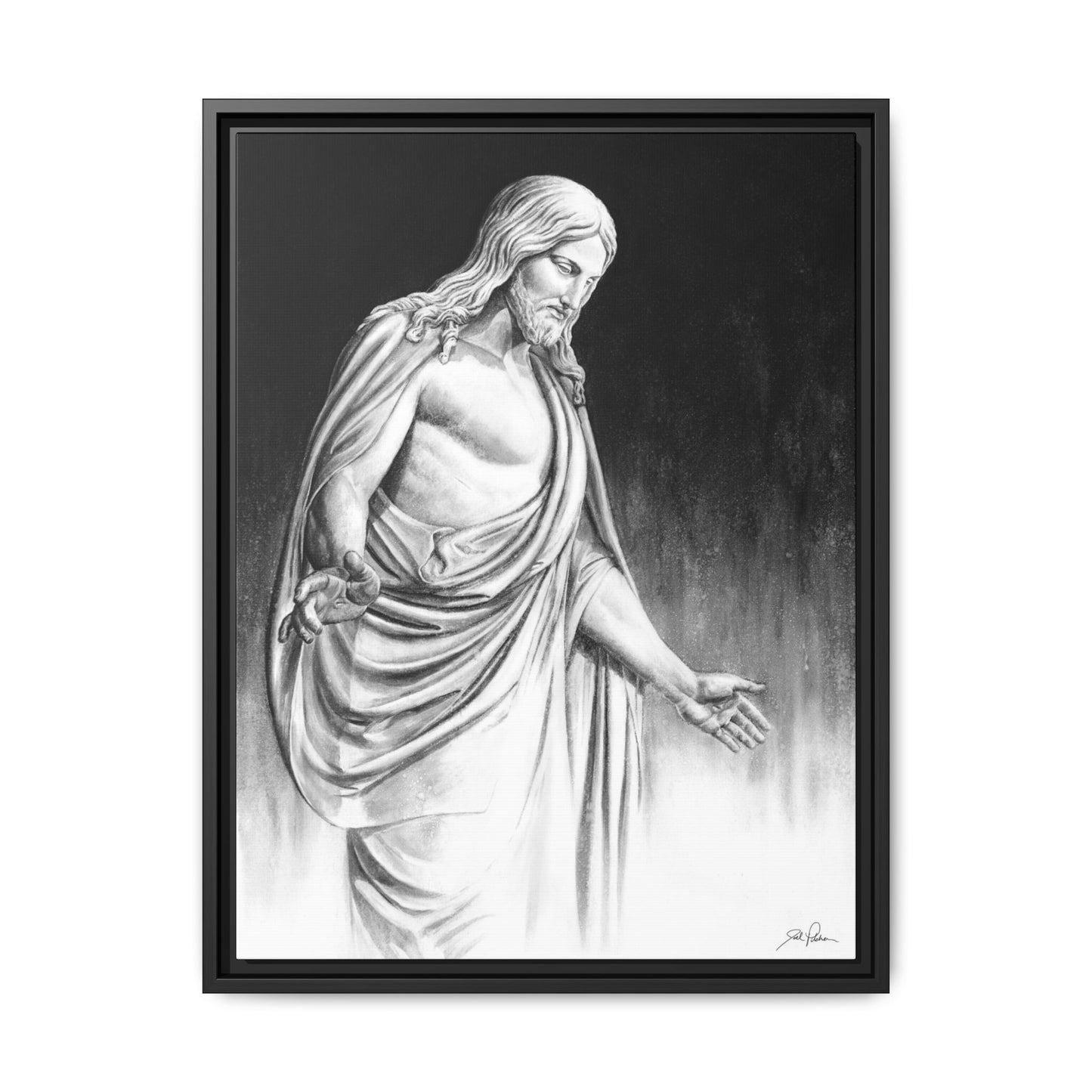 "Come Unto Me" Framed Canvas