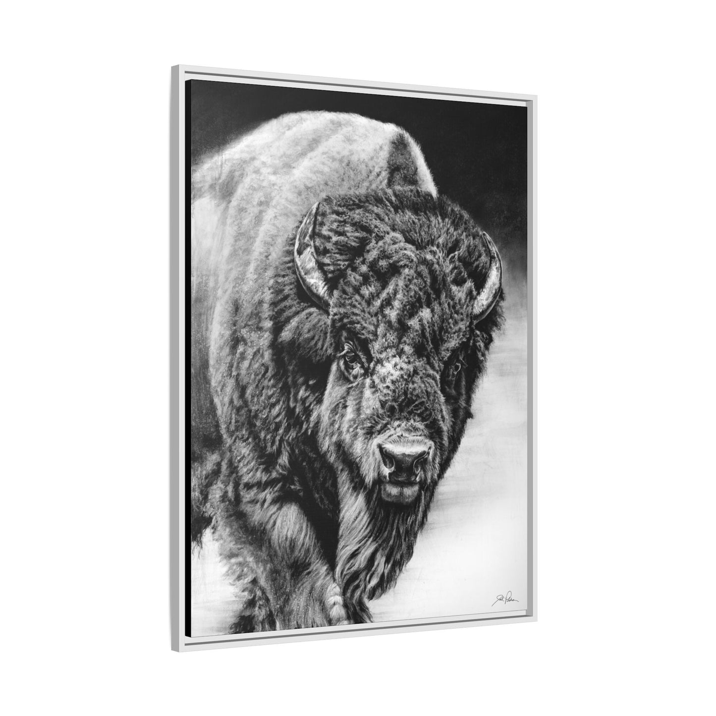 "Heavyweight Champ" Framed Canvas