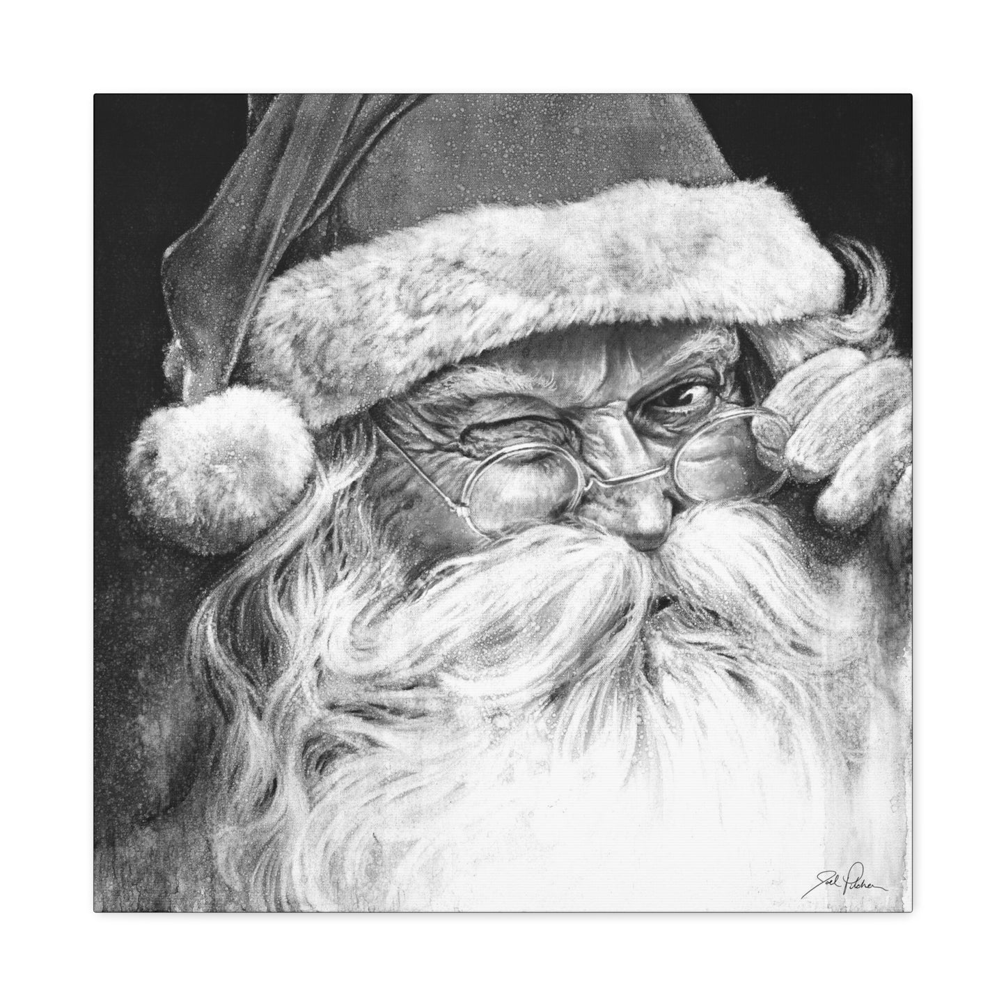 "Ol' Saint Nick" Stretched Canvas