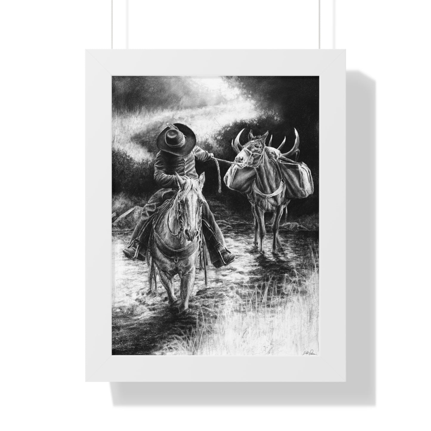 "Shallow Crossing" Framed Paper Print