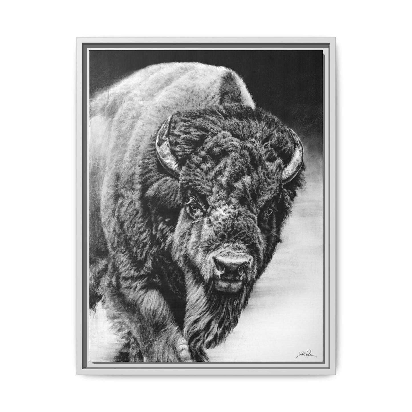 "Heavyweight Champ" Framed Canvas