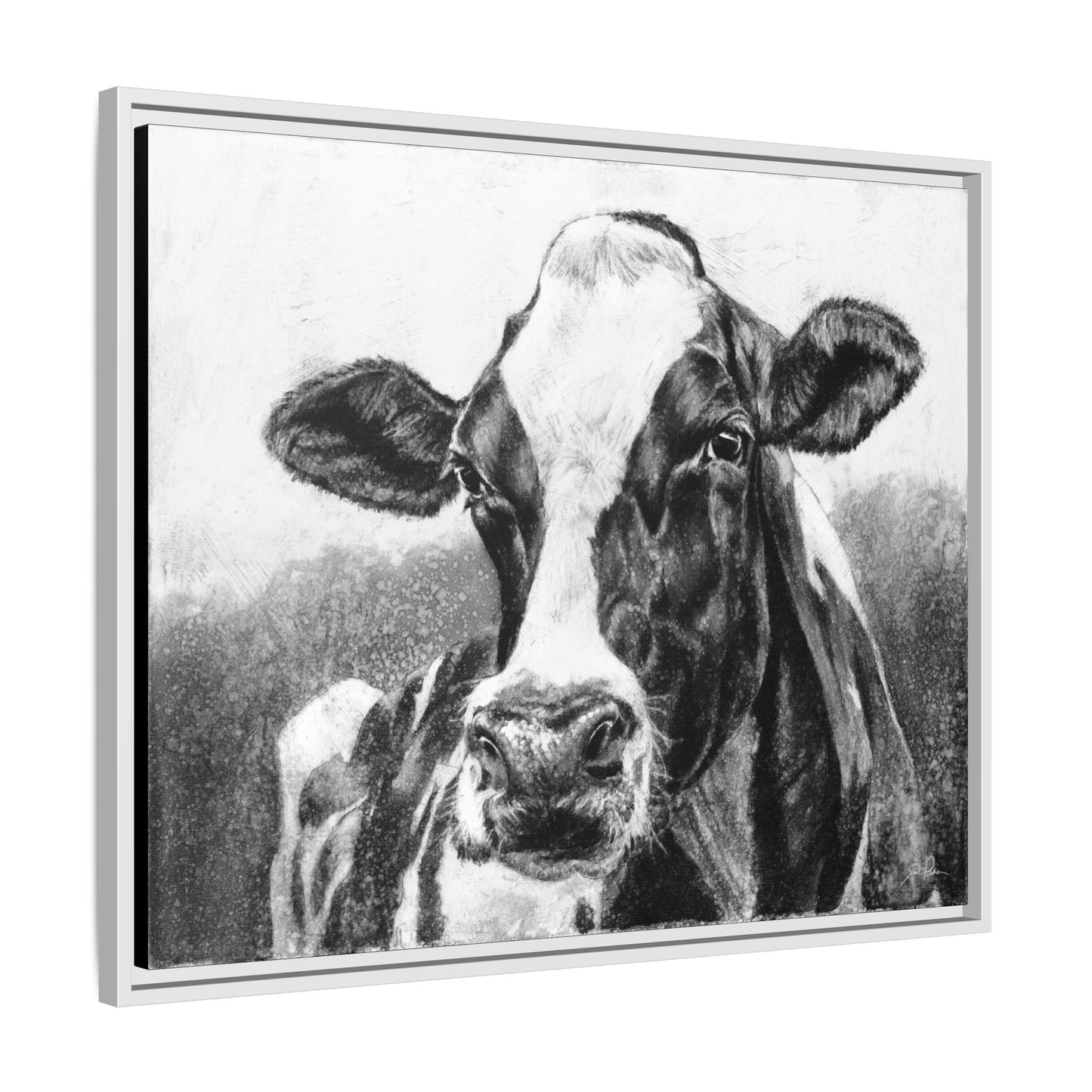 "Holstein" Framed Canvas