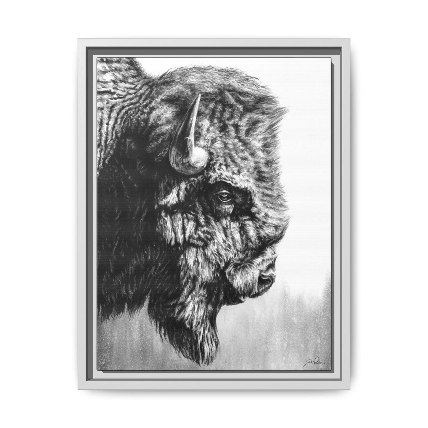 "Headstrong" Framed Canvas