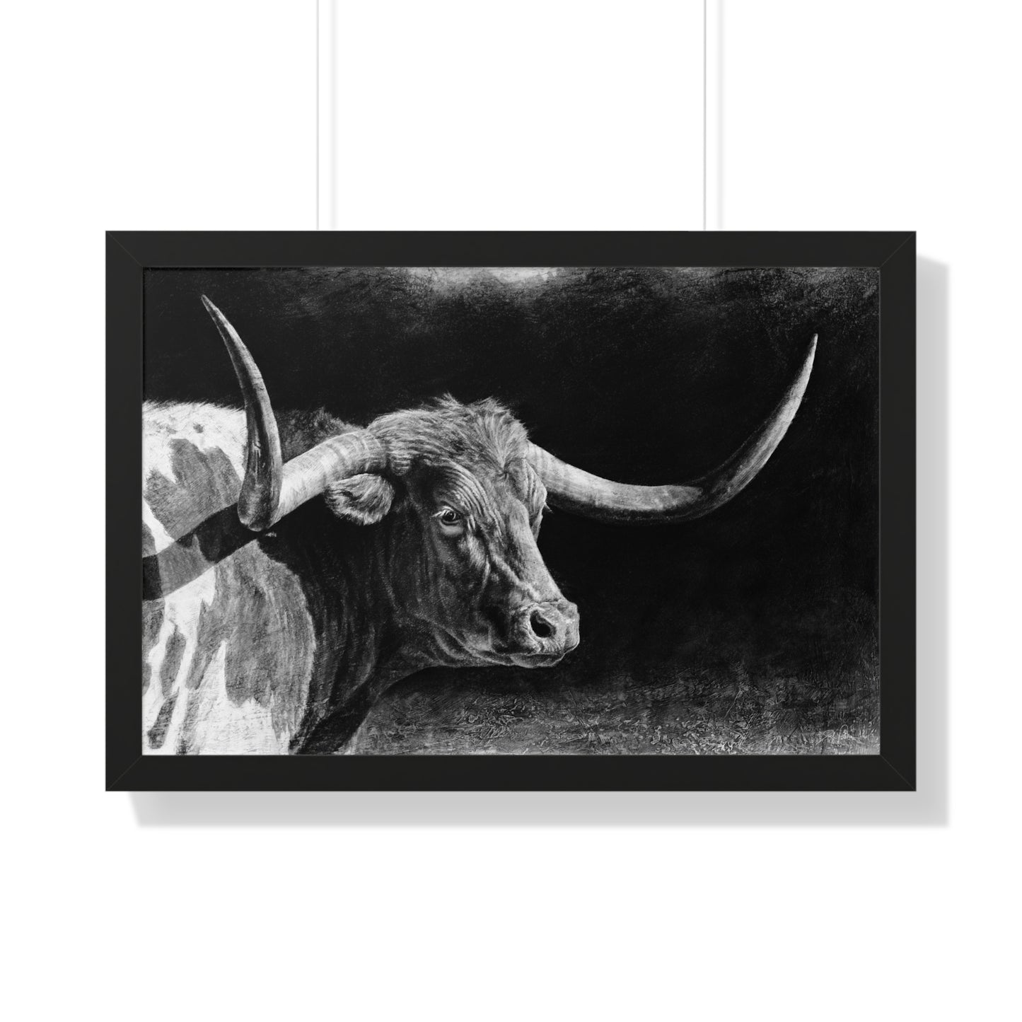 "Longhorn II" Framed Paper Print