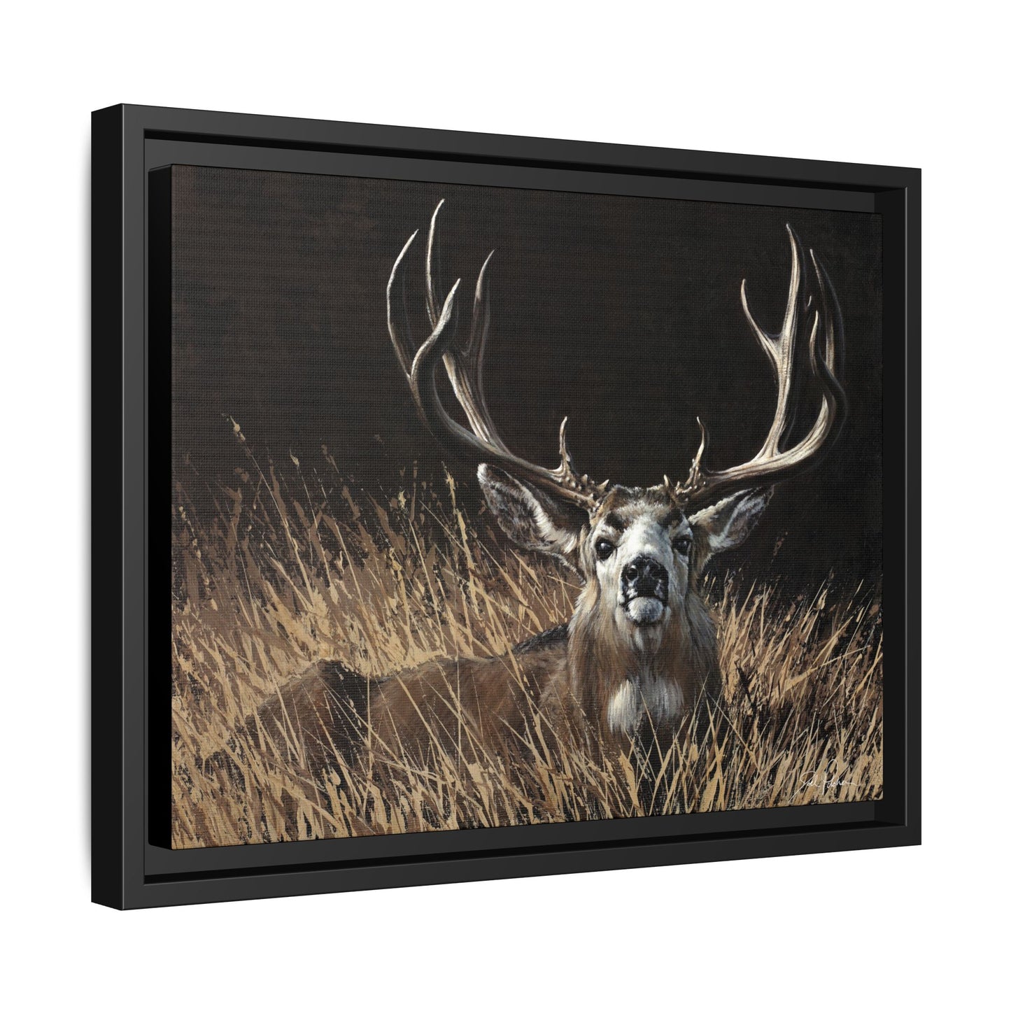 "Eye Contact" Framed Canvas