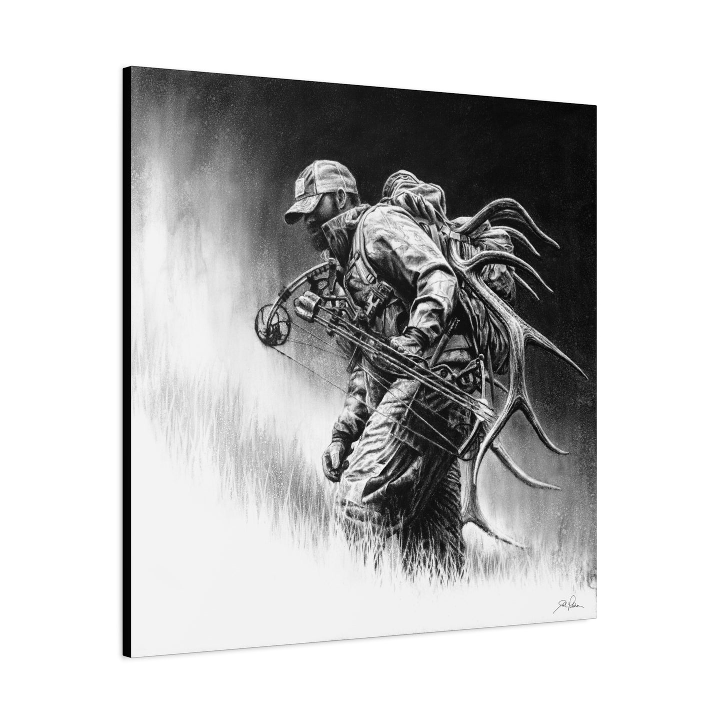 "Uphill Battle" Stretched Canvas
