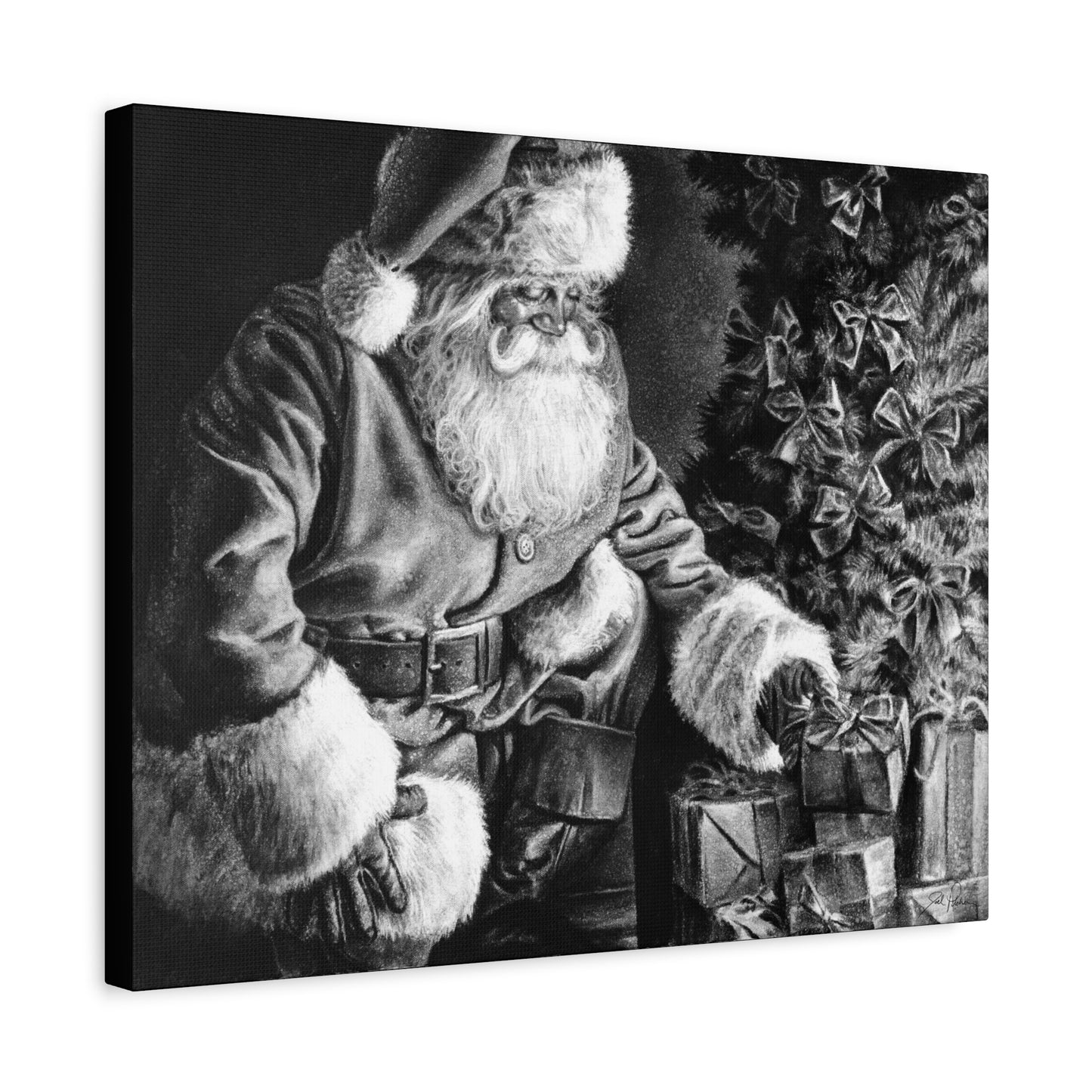 "Secret Santa" Stretched Canvas