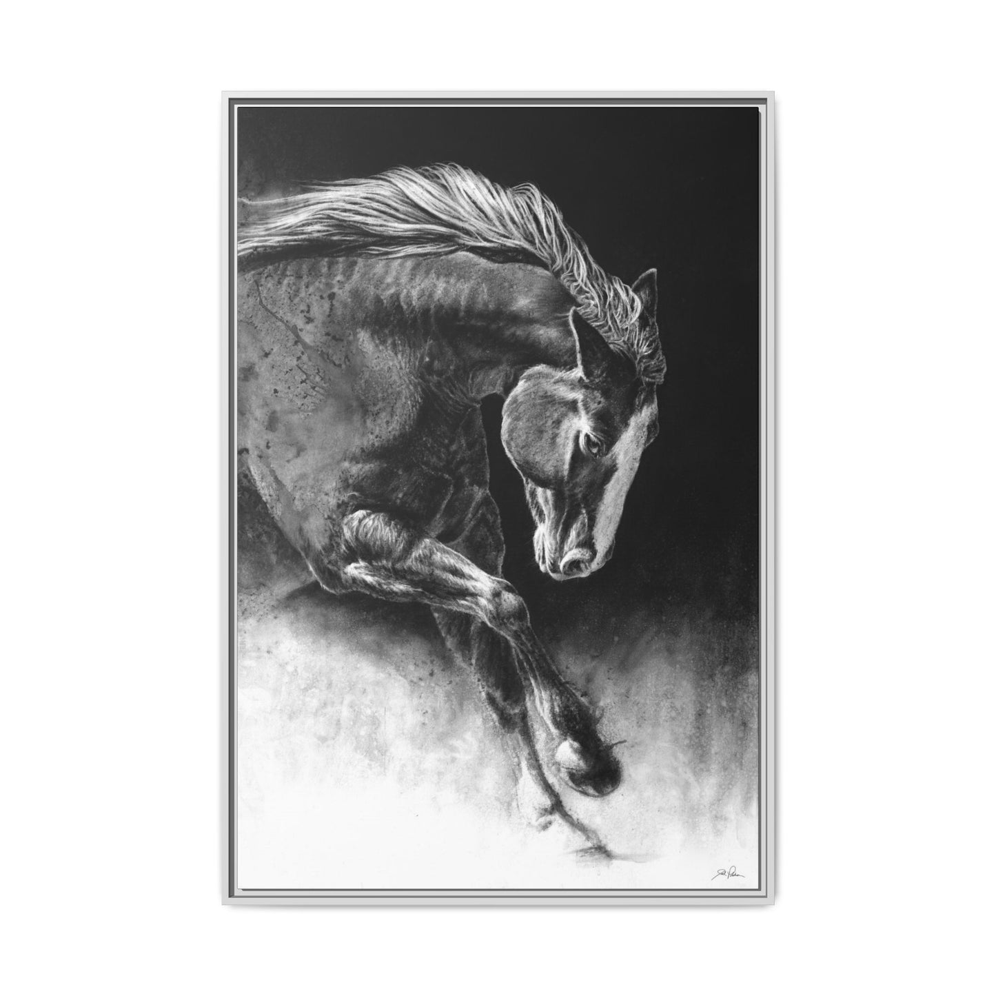 "Unbridled" Framed Canvas