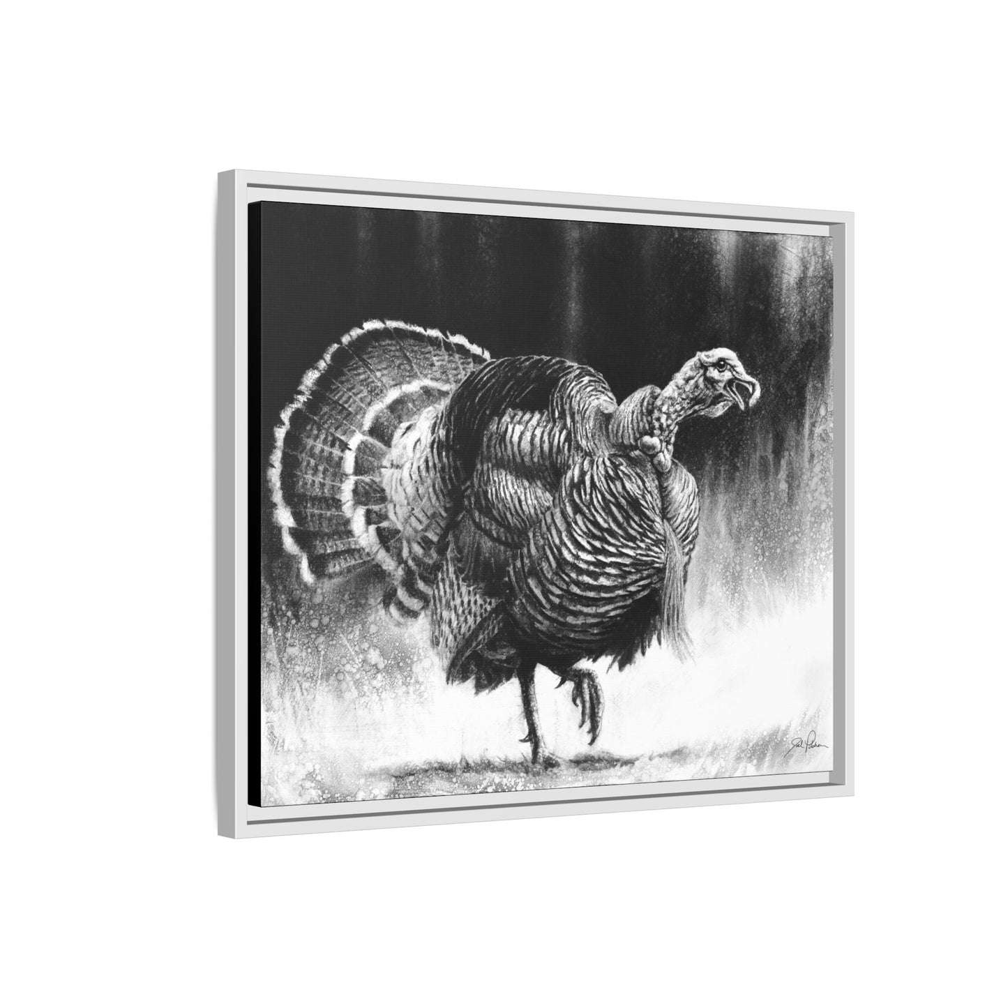"Gobbler" Framed Canvas