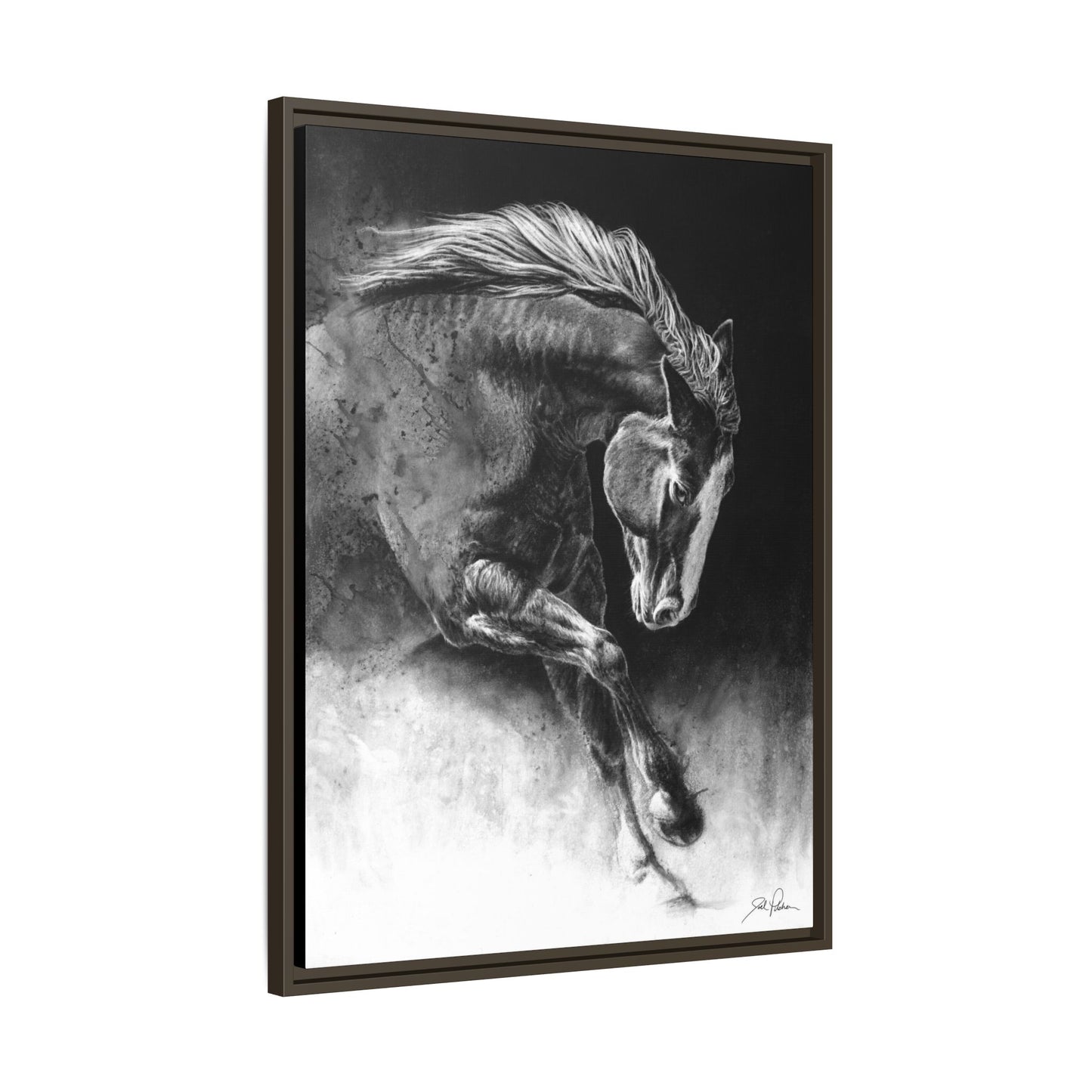 "Unbridled" Framed Canvas