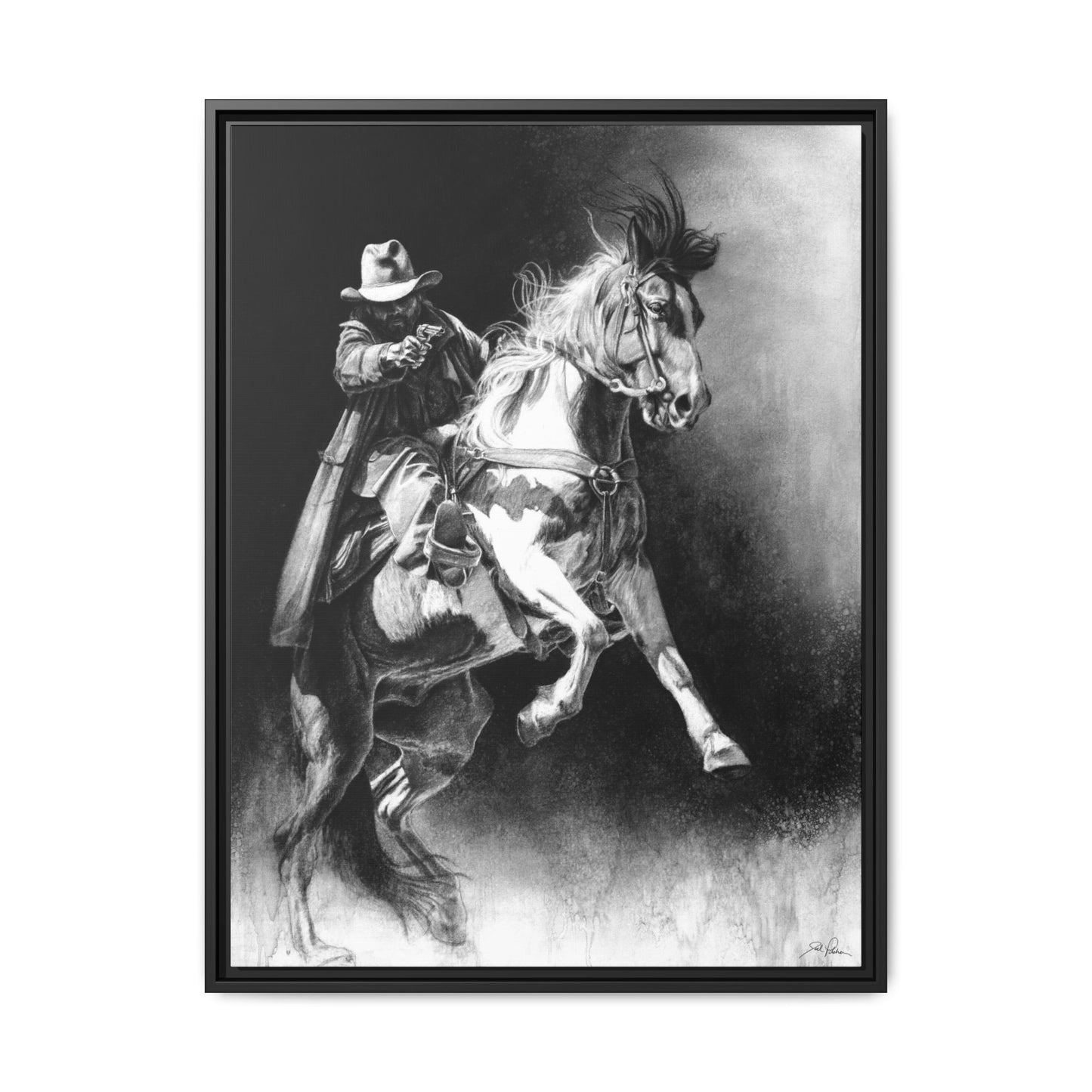 "Rough Rider" Framed Canvas