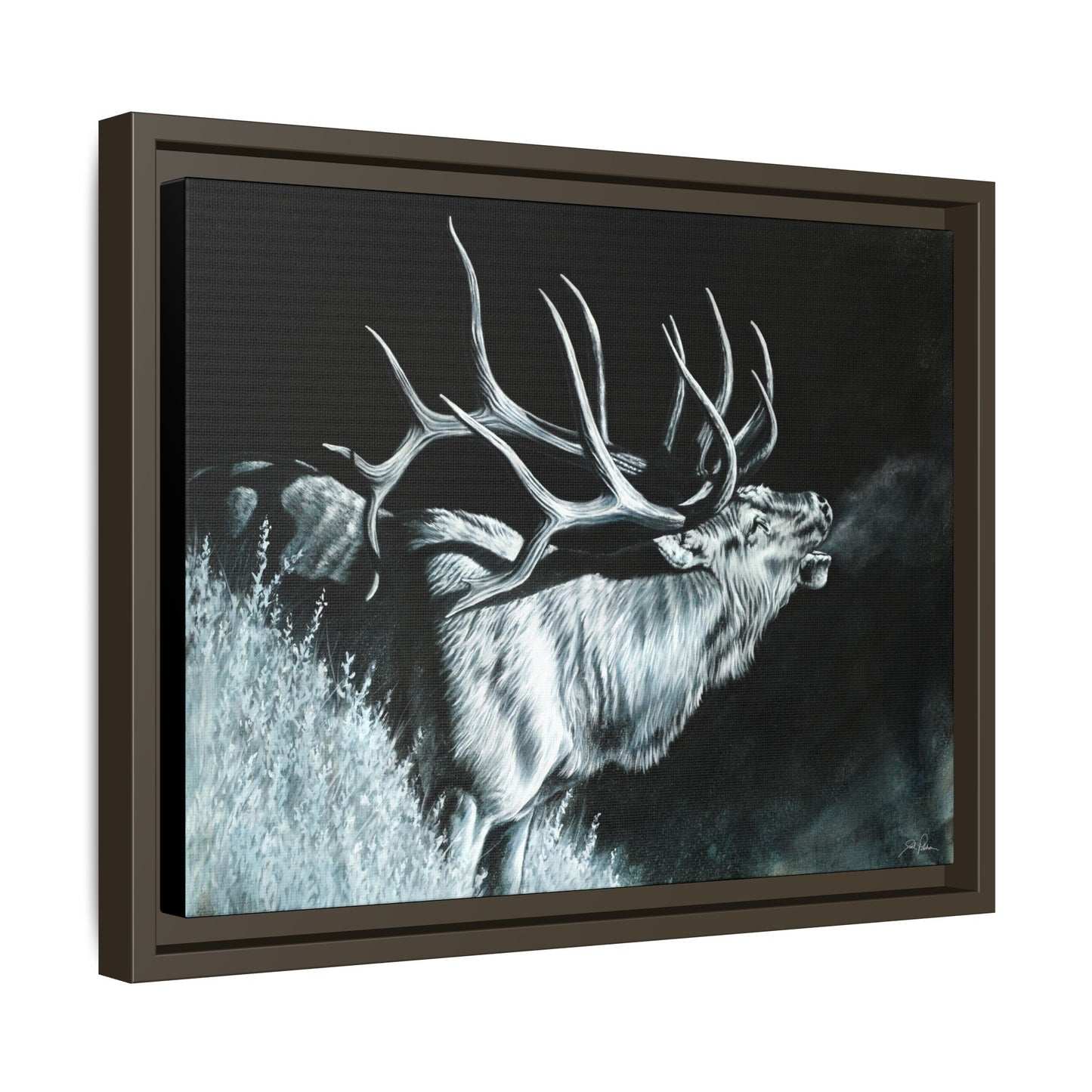 "Moonlit Melody" Framed Canvas