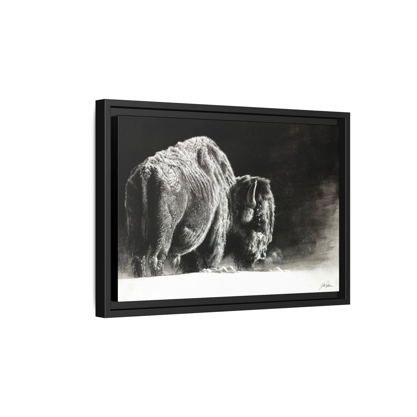 "Frosty" Framed Canvas