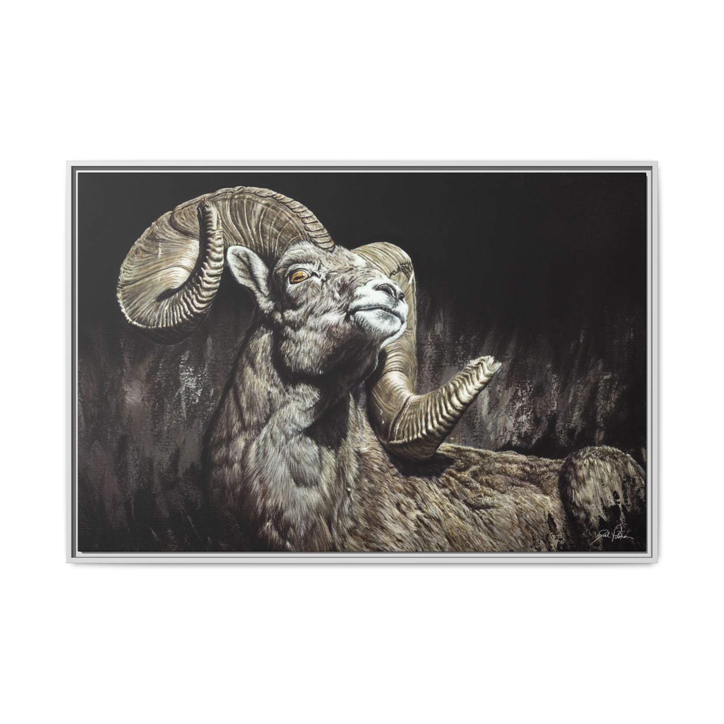 "Golden Eye" Framed Canvas