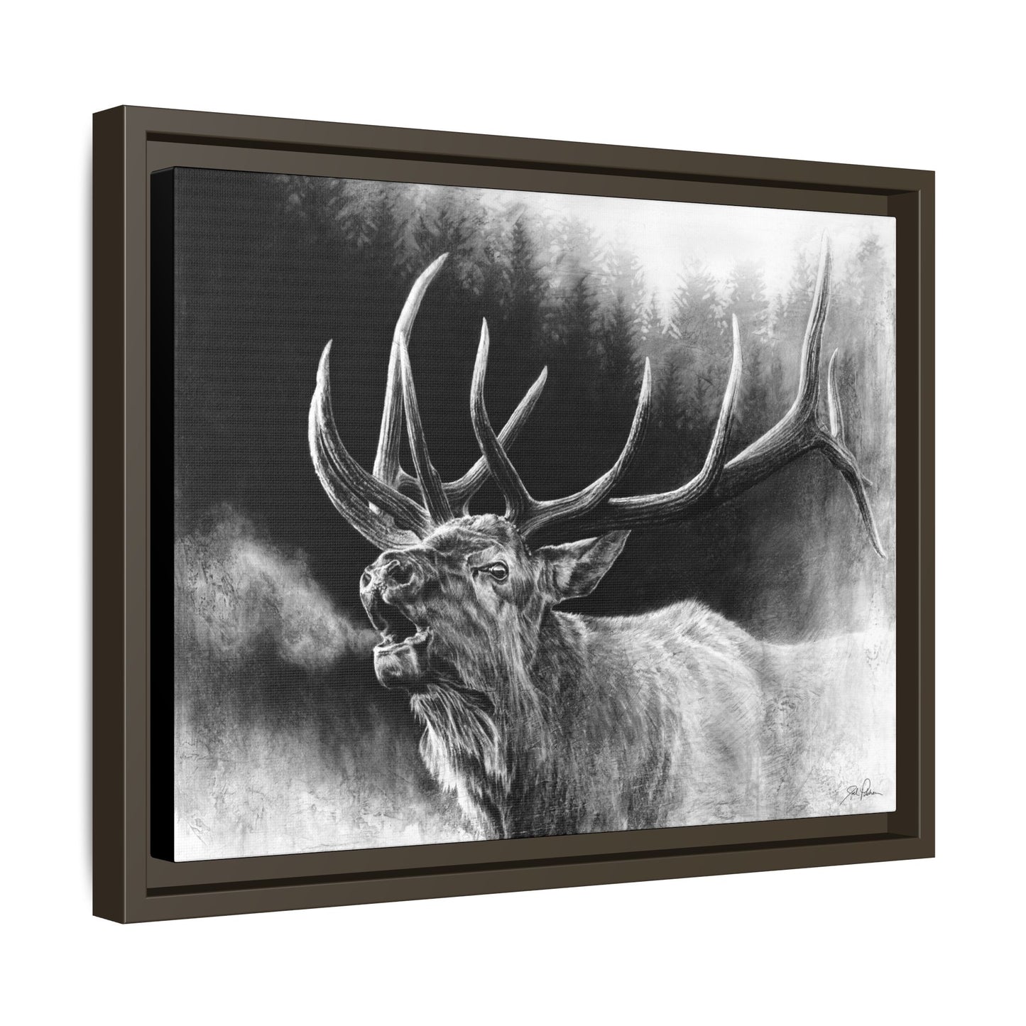 "Bugle Boy" Framed Canvas