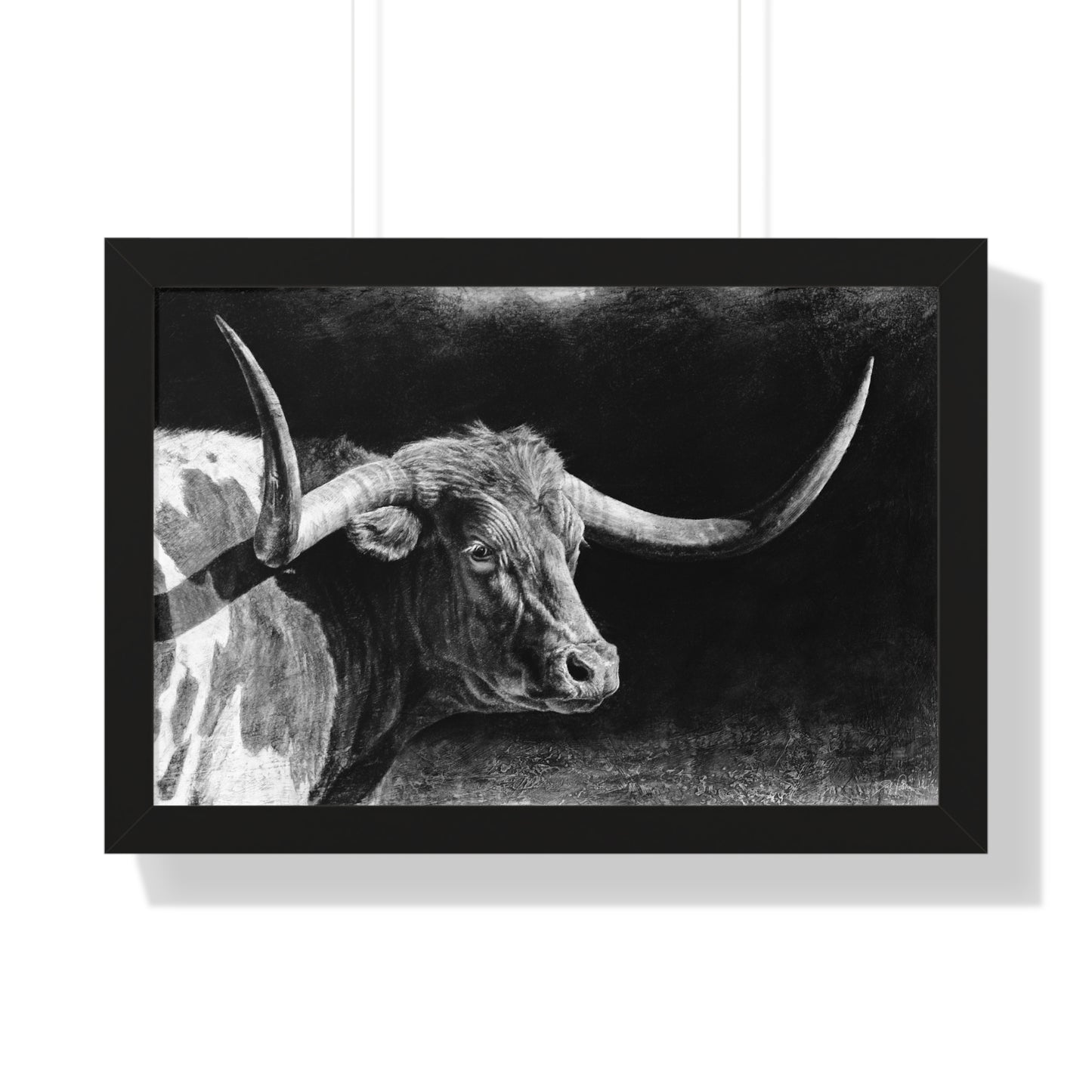 "Longhorn II" Framed Paper Print
