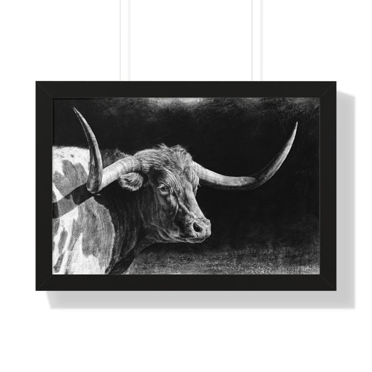 "Longhorn II" Framed Paper Print