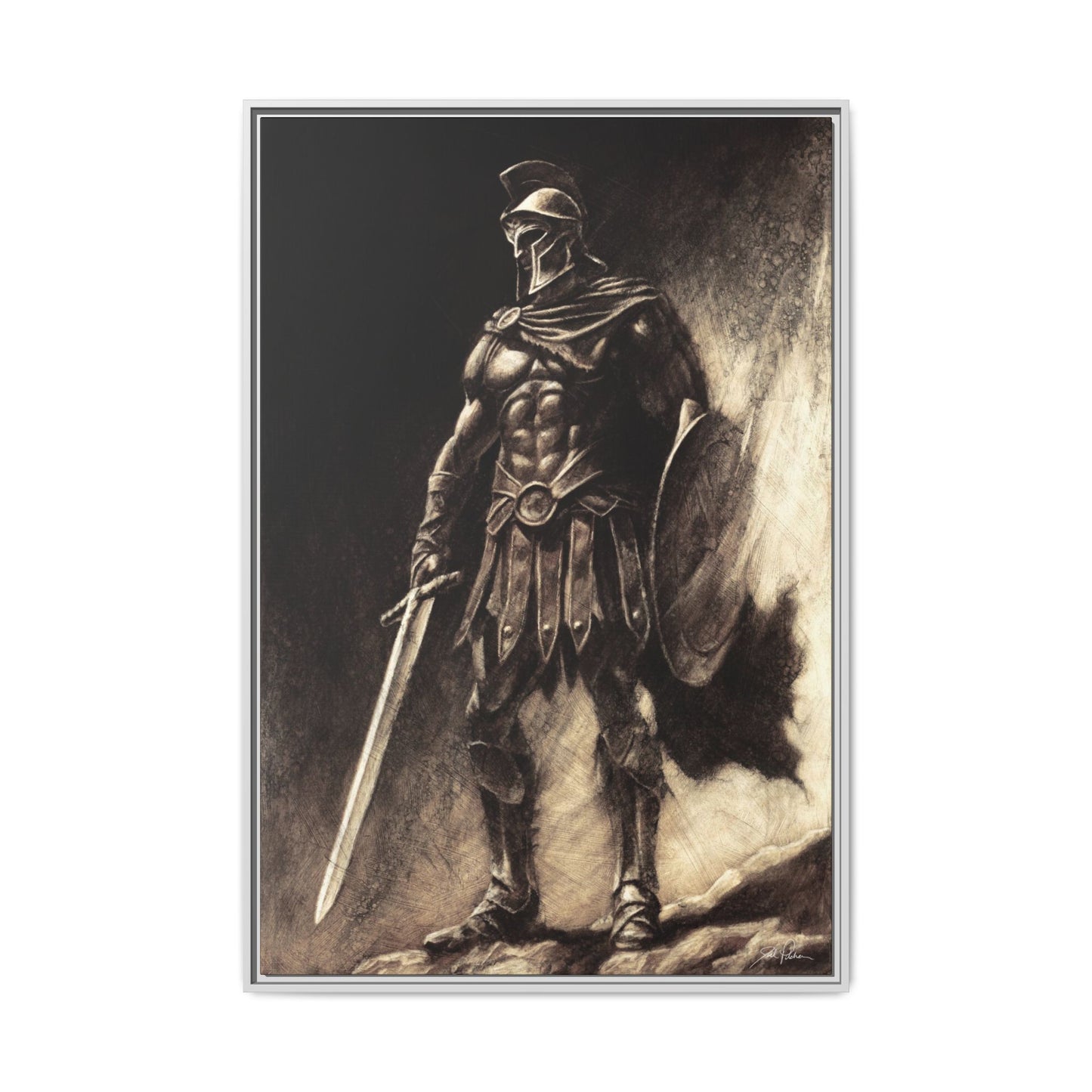 "Armor of God" Framed Canvas