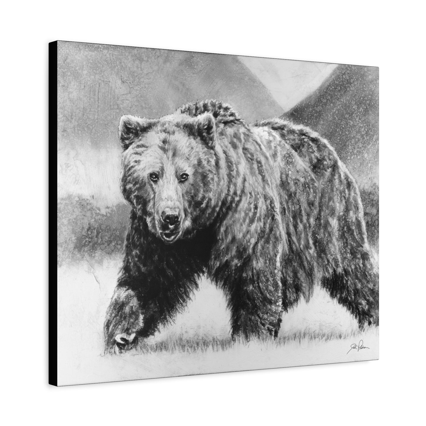 "Grizzly II" Stretched Canvas