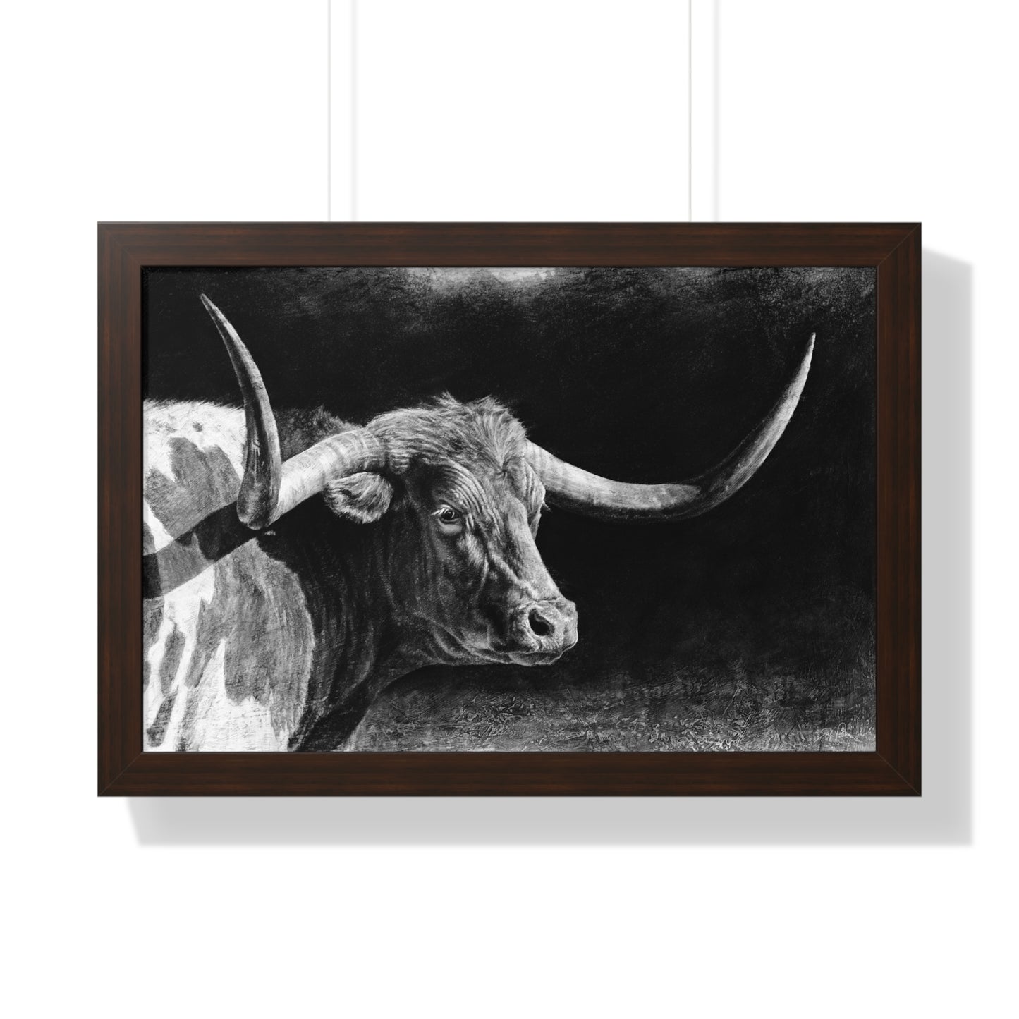 "Longhorn II" Framed Paper Print
