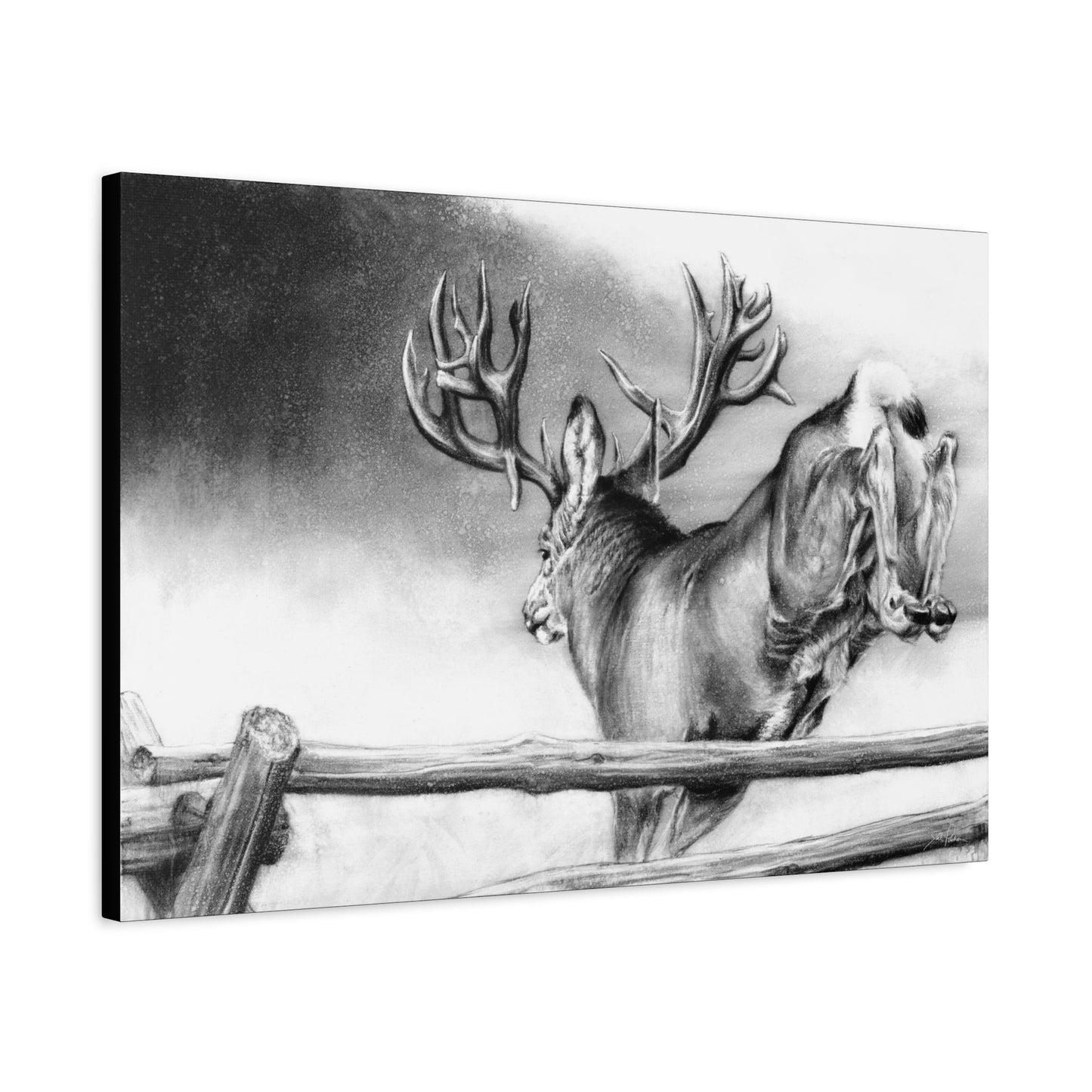 "Over and Out" Stretched Canvas