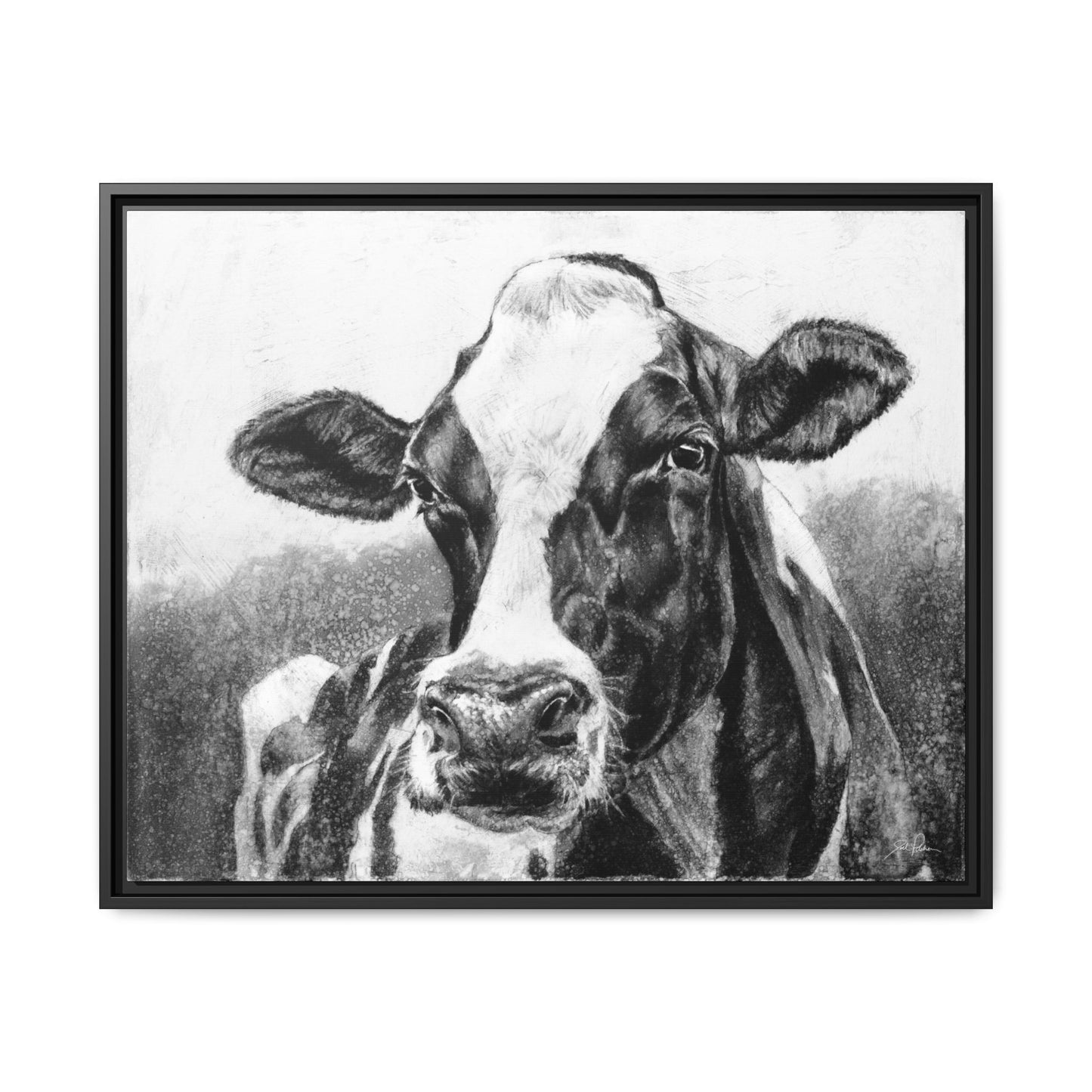 "Holstein" Framed Canvas