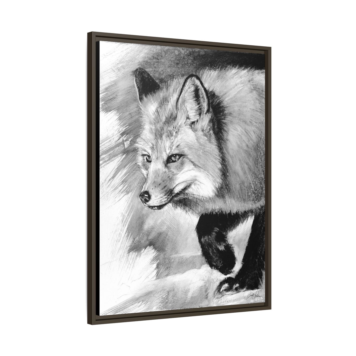"Fox" Framed Canvas